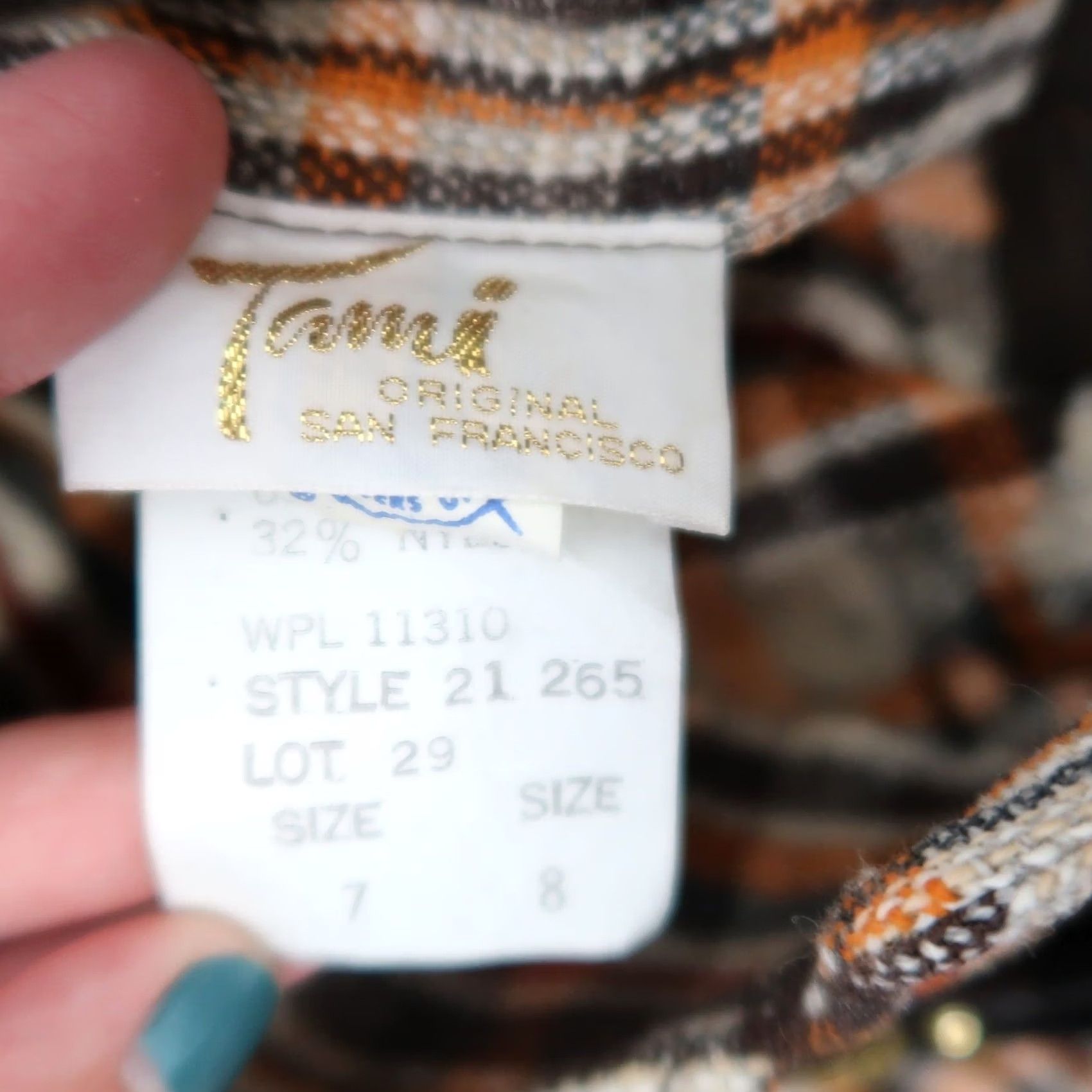 Vintage VINTAGE Tami Plaid Wool Pleated Mini Skirt 60s 70s Brown Tan Orange XS Women 25" High Waist Zip Back Bohemian Fall Winter Ul mi- 20" Length Women Size 26" / US 2 / IT 38 - 4 Thumbnail