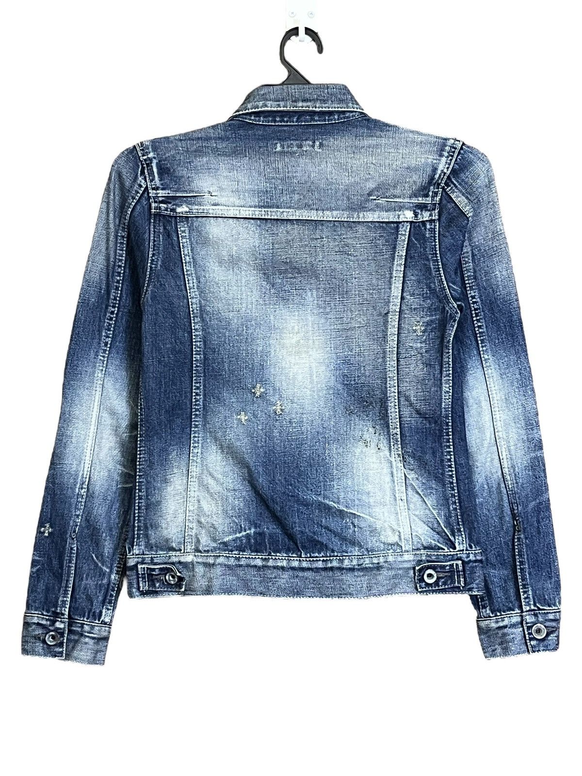 GOSTAR DE FUGA Archival japanese GOSTAR DE FUGA dirt trucker denim jacket Size US XS / EU 42 / 0 - 3 Thumbnail