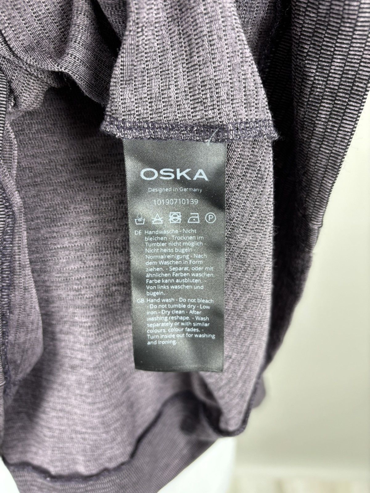 OSKA Womens long sleeve OSKA Size 3 Color Black/Purple Size L / US 10 / IT 46 - 13 Thumbnail