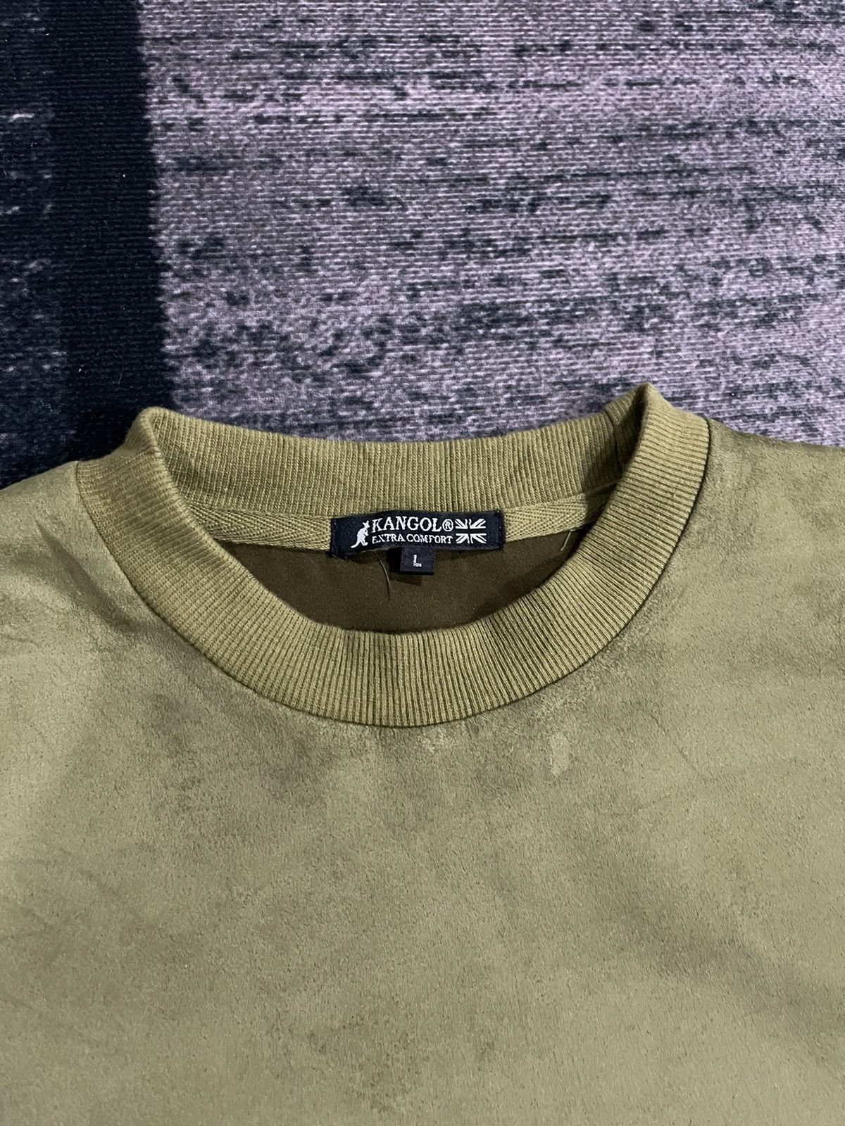 Kangol Vintage Kangol Velvet Green Sweatshirt Size US L / EU 52-54 / 3 - 9 Thumbnail