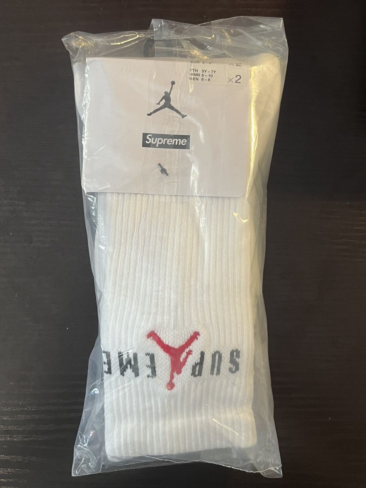 Jordan Brand × Supreme Jordan x Supreme Crew Socks 2 pack