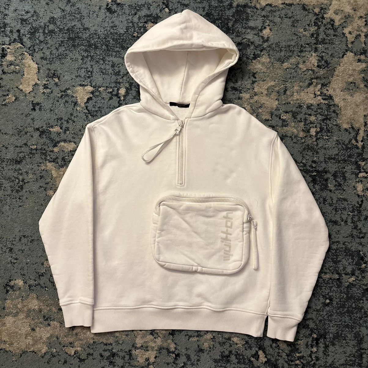 Louis Vuitton LV Louis Vuitton 3D Pocket White Hoodie Size Medium Size US M / EU 48-50 / 2 - 1 Thumbnail