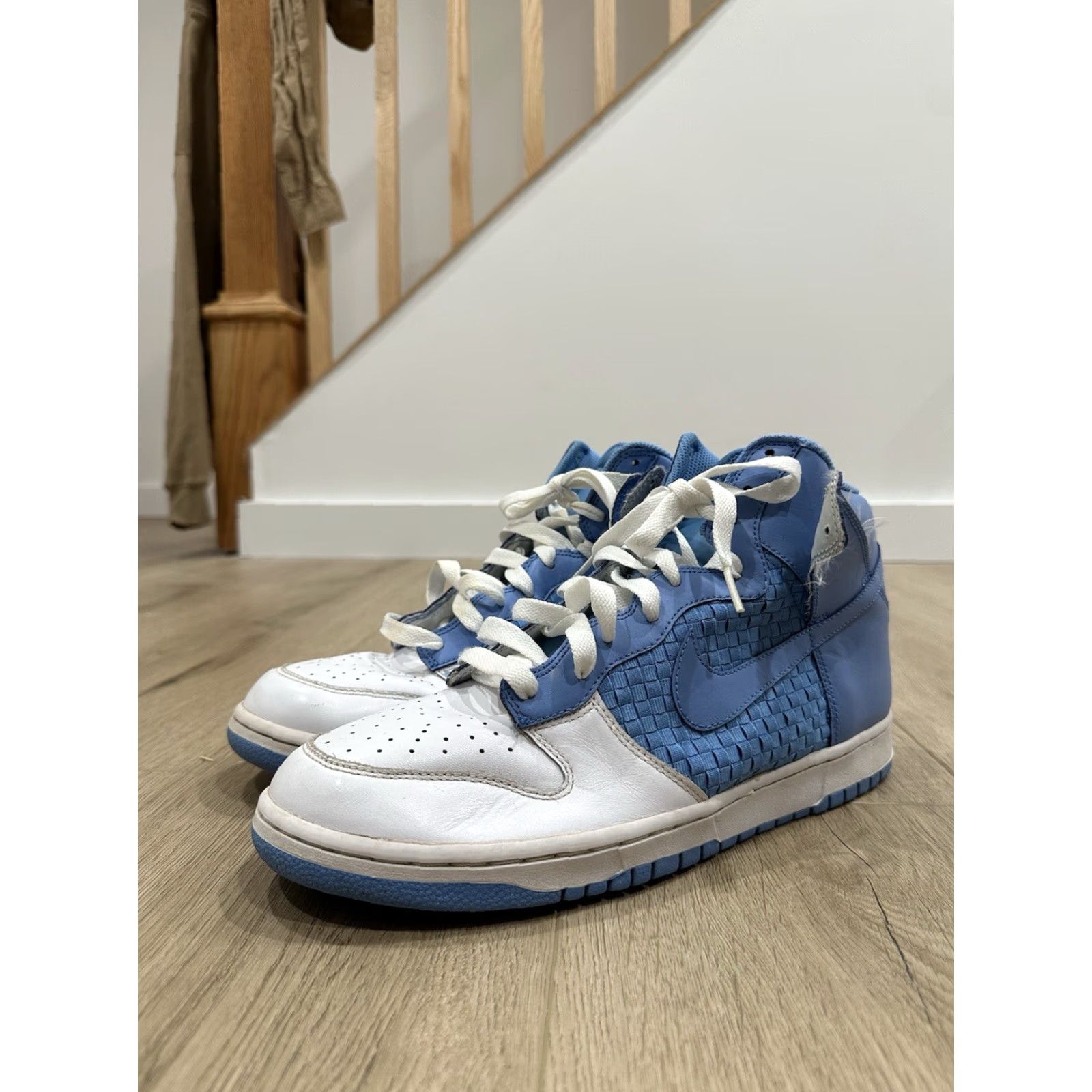 Nike VINTAGE? Nike Dunk High University Blue Shoe Size 13 Men Blue 13 Nike Dunk High Top Sneakers Men's 13 Nike Dunk Sneaker Size US 13 / EU 46 - 2 Thumbnail