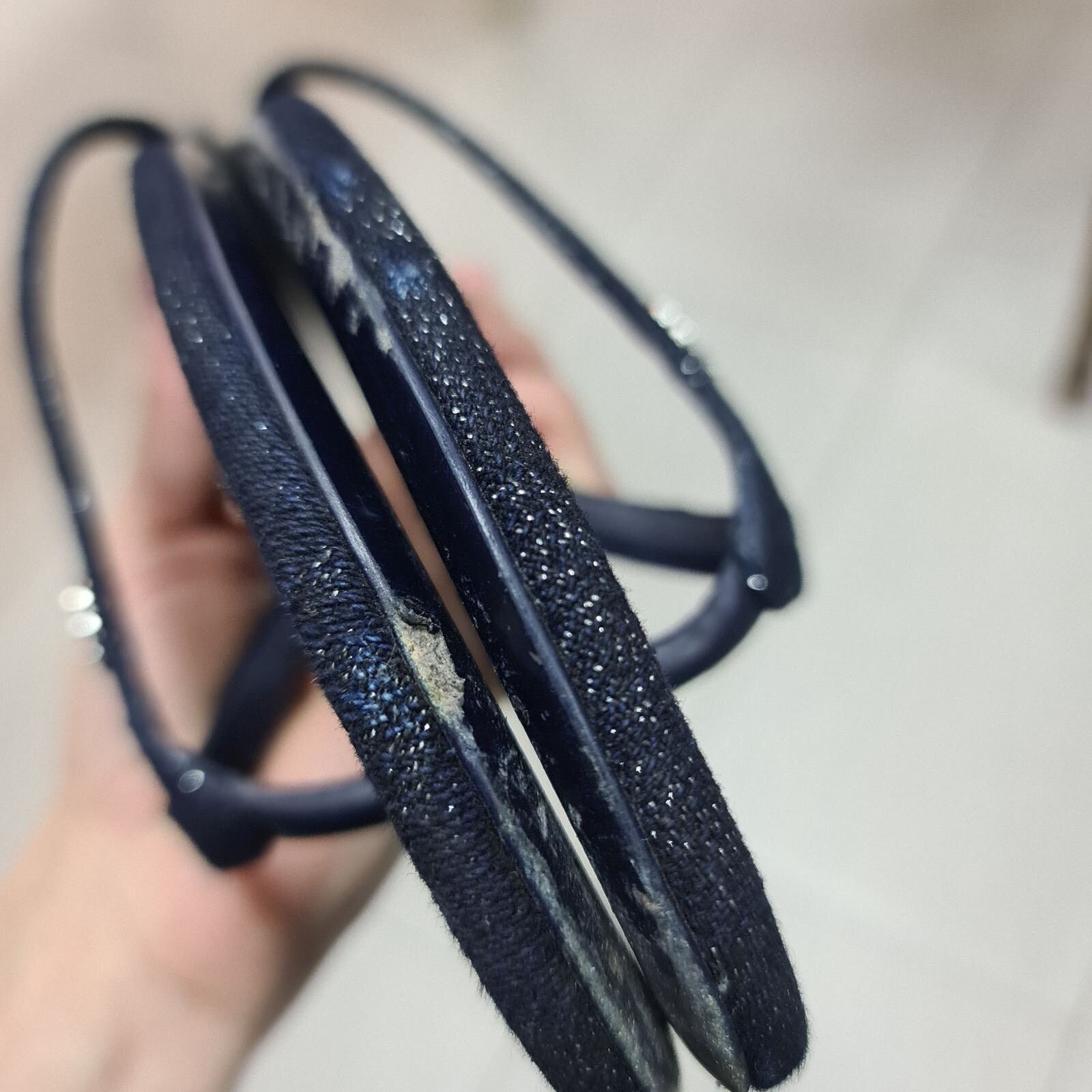 Chanel Chanel CC Crystal Shimmer Denim Thong Sandals Sz.39,5 Size US 8.5 / IT 38.5 - 6 Thumbnail
