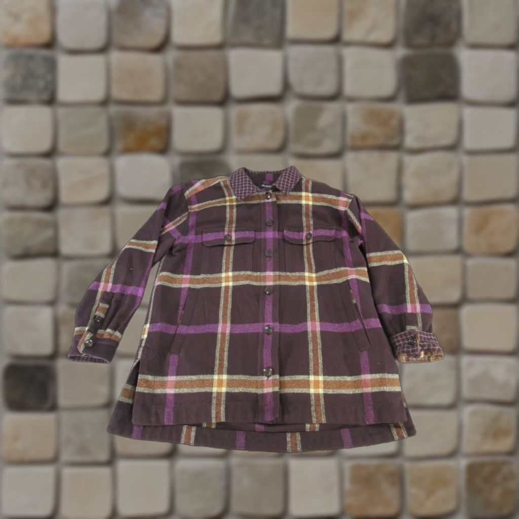 Madewell VINTAGE Madewell Plaid Flannel Shirt Womens Small Purple Cotton, Button-Up, Long Sleeve Size S / US 4 / IT 40 - 1 Thumbnail