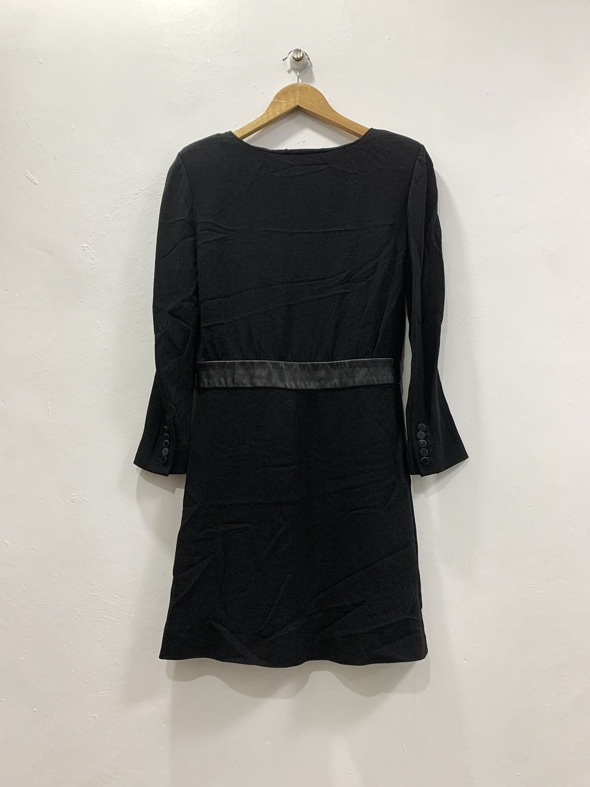 Saint Laurent Paris SAINT LAURENT HEDI SLIMANE LEATHER AND MESH ACCENTS DRESS Size M / US 6-8 / IT 42-44 - 6 Thumbnail