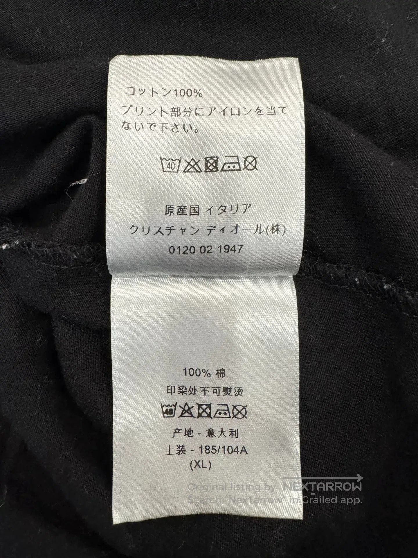 Japanese Brand Dior Women Black Short-Sleeve Tee XL. Size XL / US 12-14 / IT 48-50 - 7 Thumbnail