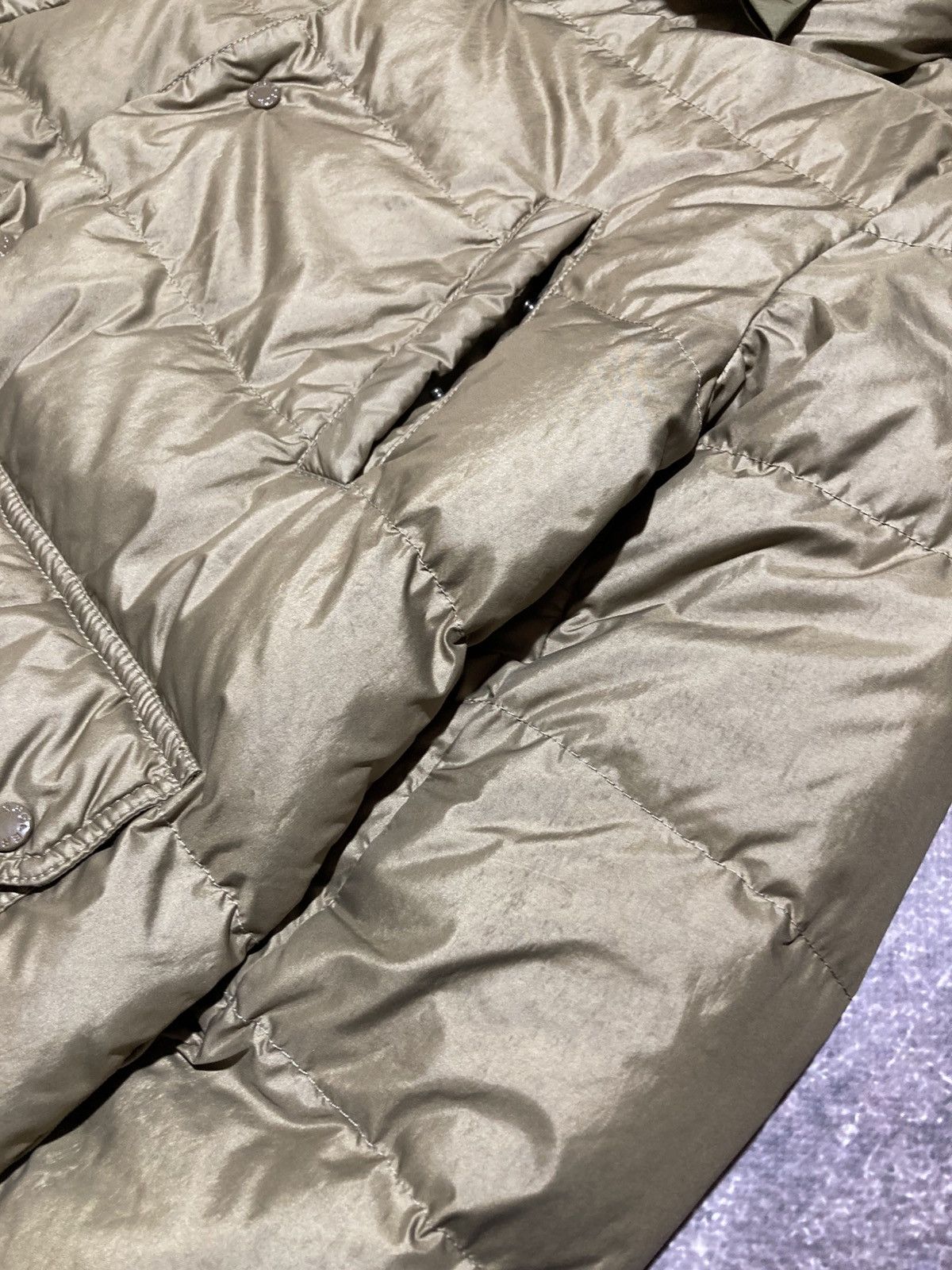 Moncler Moncler Khaki Down Peplum Trim Detailed Seri Jacket Size M / US 6-8 / IT 42-44 - 7 Thumbnail