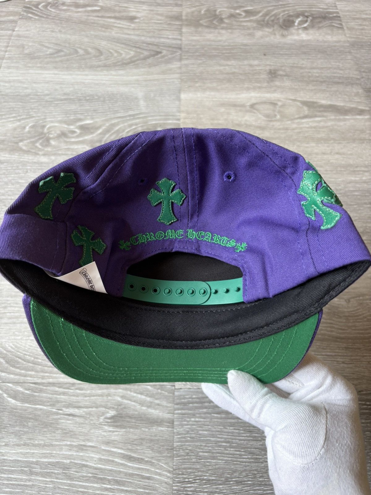Chrome Hearts Chrome Hearts Purple Cross Patch Hat Size ONE SIZE - 4 Thumbnail