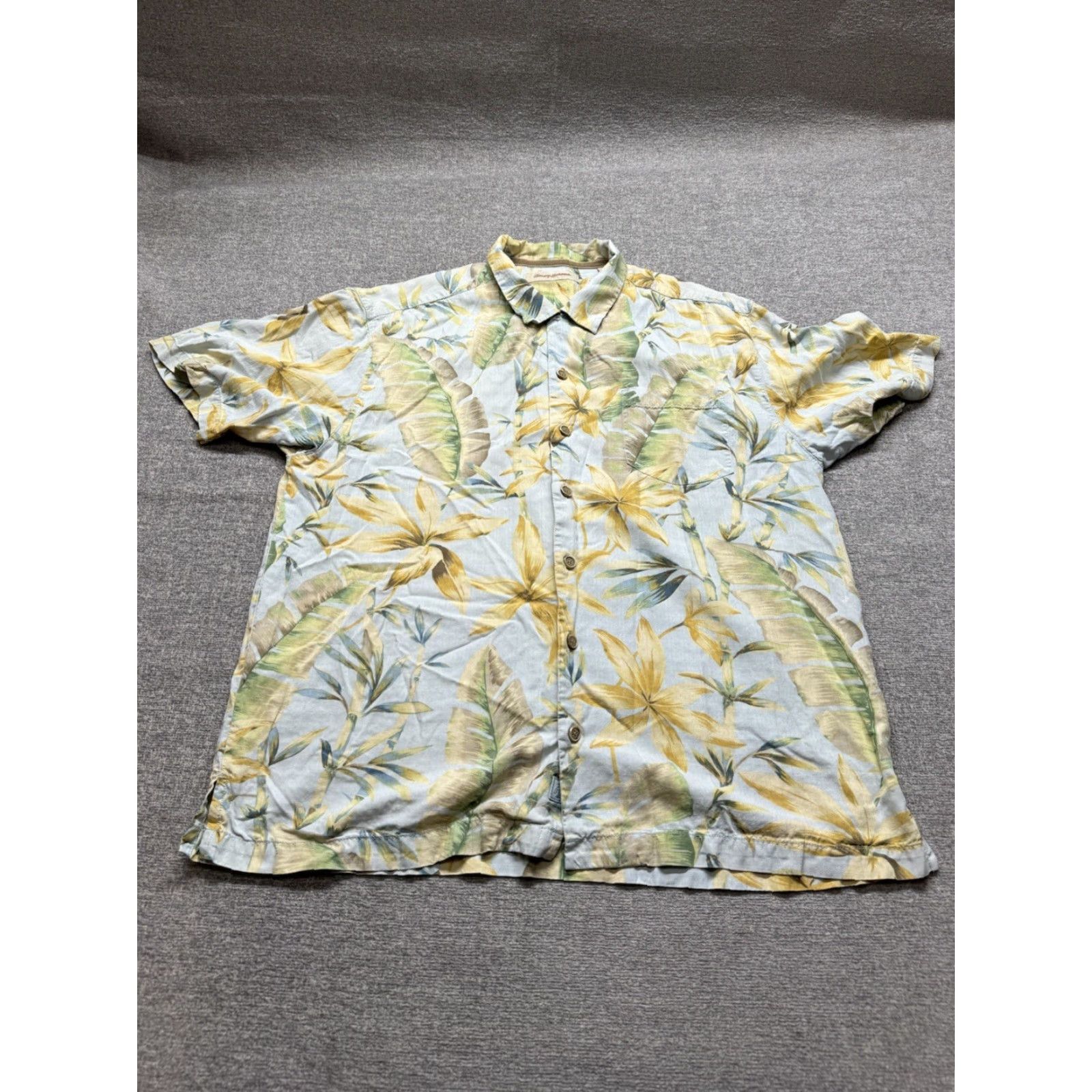 Tommy Bahama Tommy Bahama Shirt 100% Silk Floral Hawaiian Aloha Palm Tree Button Up Large Multicolor Silk Beach Tropical Mens Shirt Size US L / EU 52-54 / 3 - 2 Thumbnail
