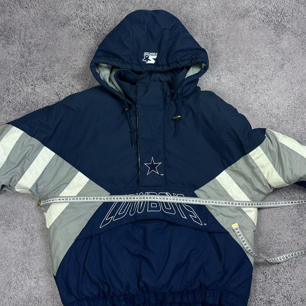 Starter Vintage 90's Dallas Cowboys NFL STARTER 1/2 Zip Jacket sz L Size US L / EU 52-54 / 3 - 9 Thumbnail