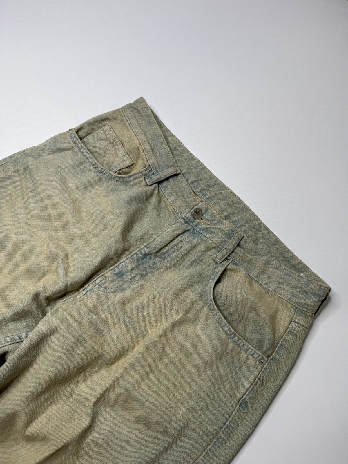 Vintage Vintage avant garde yellow wash jeans if6was9 lgb drip y2k Size US 32 / EU 48 - 4 Thumbnail