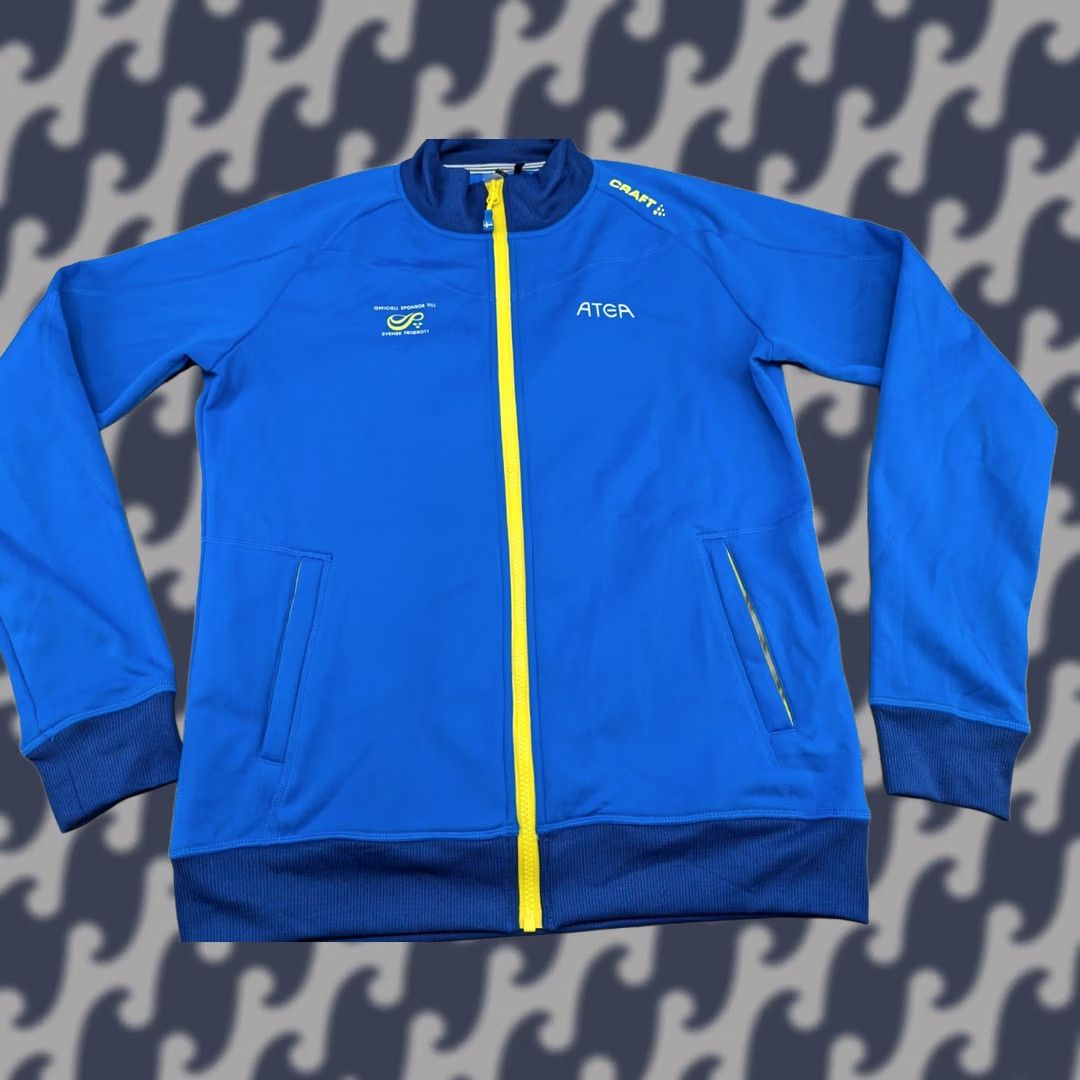 Vintage CRAFT Track Jacket Women Size L Sweden National Hockey Team Blue Size L / US 10 / IT 46 - 1 Thumbnail