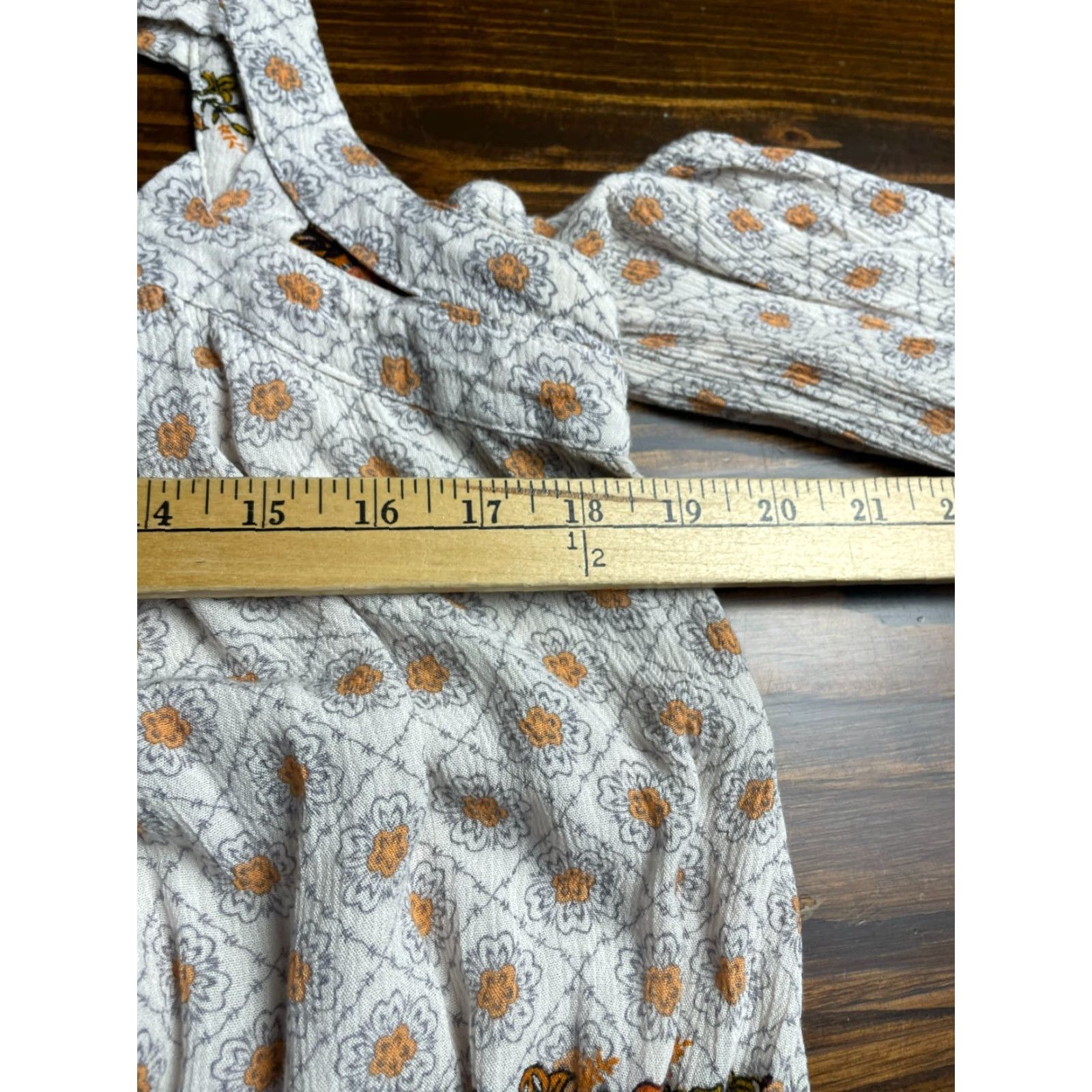 Vintage Skylar & Jade Shirt Women Small Orange Lace Cold Shoulder Shirt Size S / US 4 / IT 40 - 6 Thumbnail