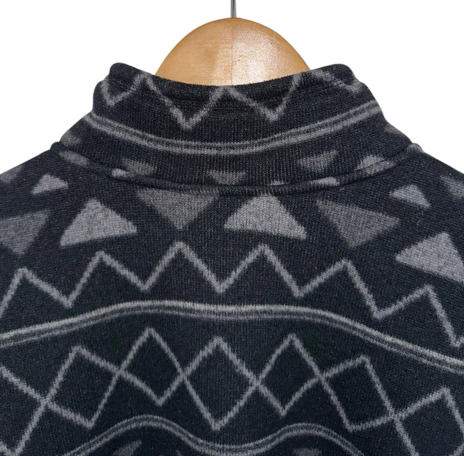 The North Face The North Face Black Aztec Fleece 1/2 Zip Sweater Mens Sz L Size US L / EU 52-54 / 3 - 6 Thumbnail