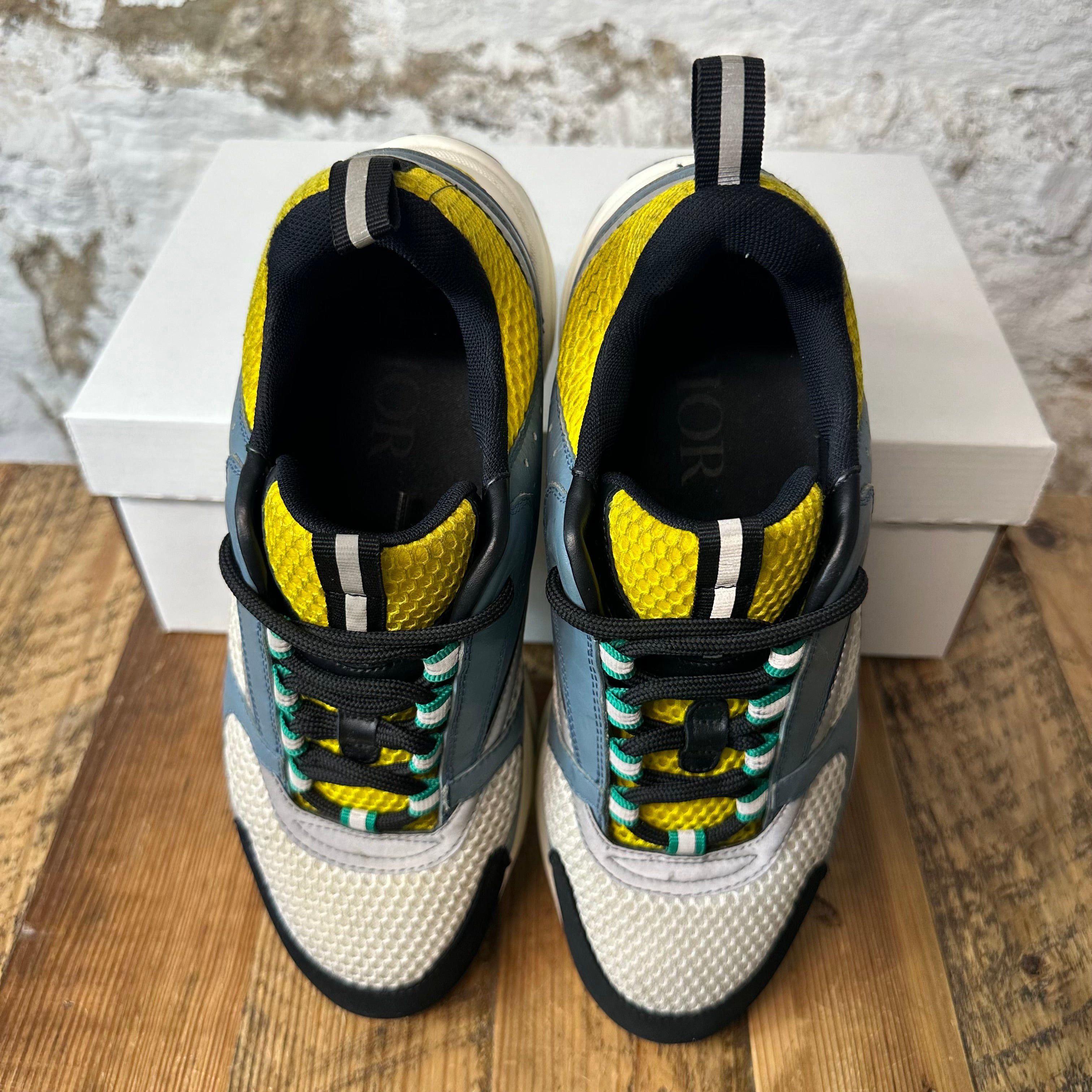 Dior Dior B22 Teal Yellow White Sneaker Sz 7 (40) Size US 7 / EU 40 - 3 Thumbnail