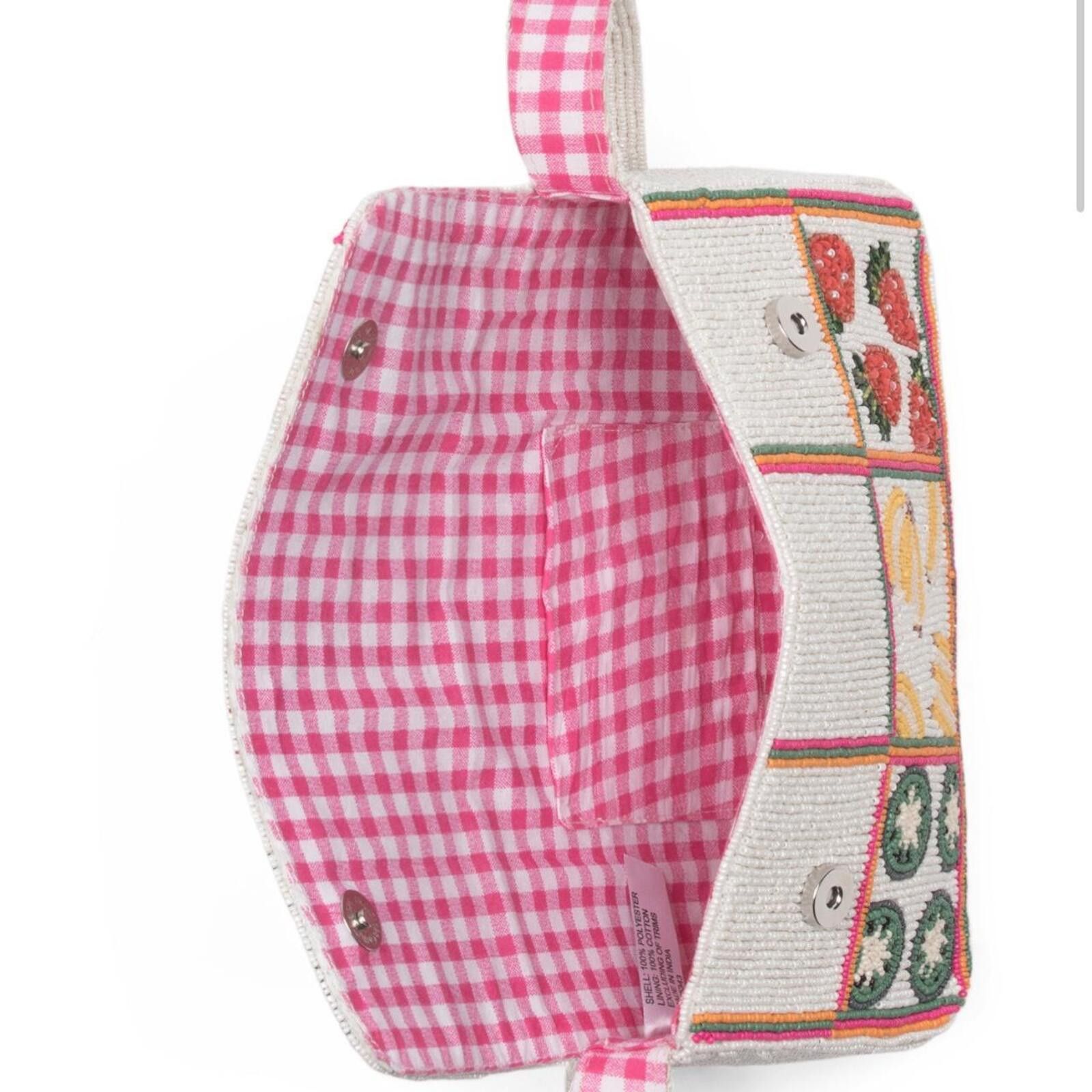 Marsell TikTok Viral Strawberry Banana Kiwi Beaded Bag Size ONE SIZE - 4 Thumbnail