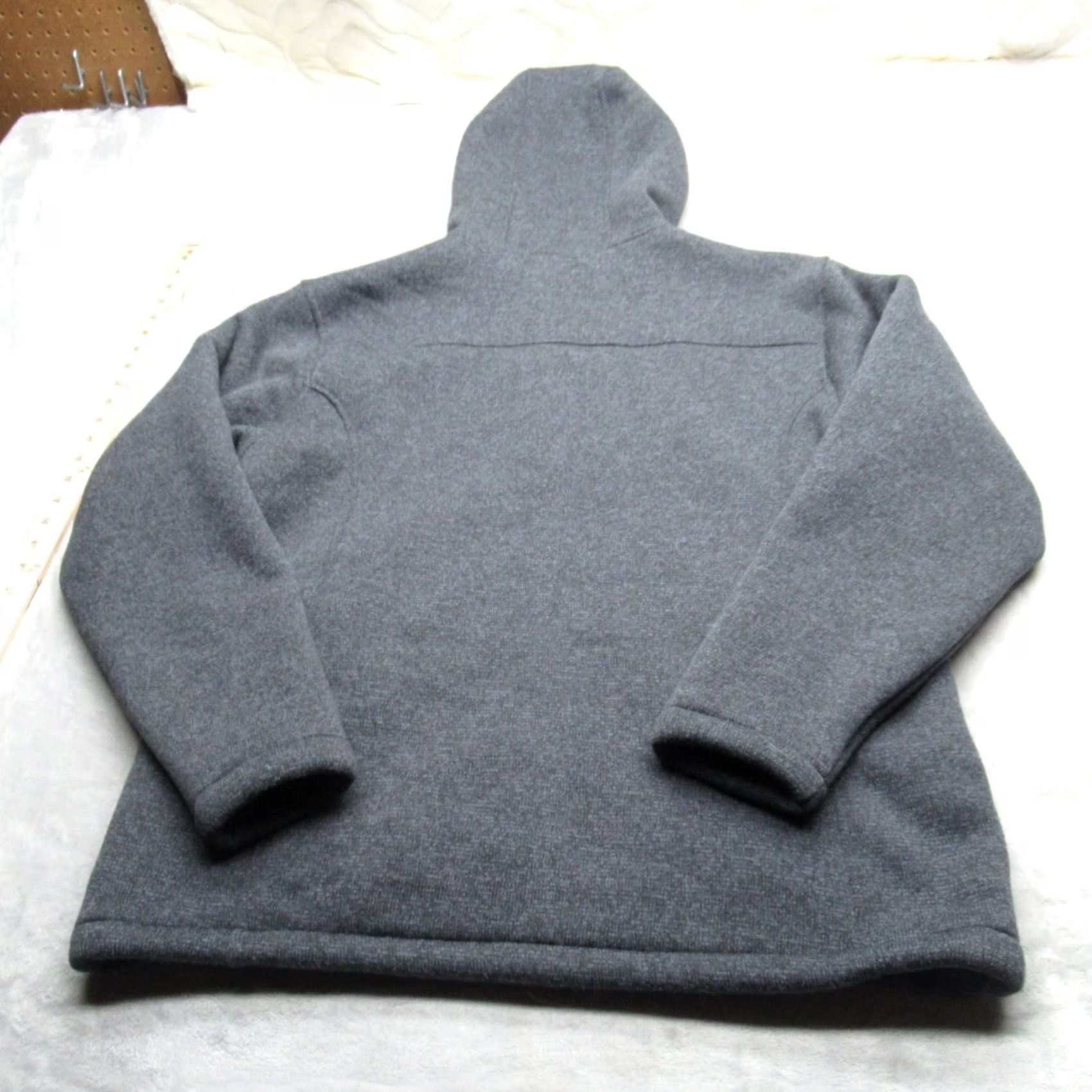 Vintage Boeing Jacket Mens Large Blue Full Zip Hood Pockets Fleece Polyester Outdoor Windbreaker Front Logo Size US L / EU 52-54 / 3 - 2 Thumbnail