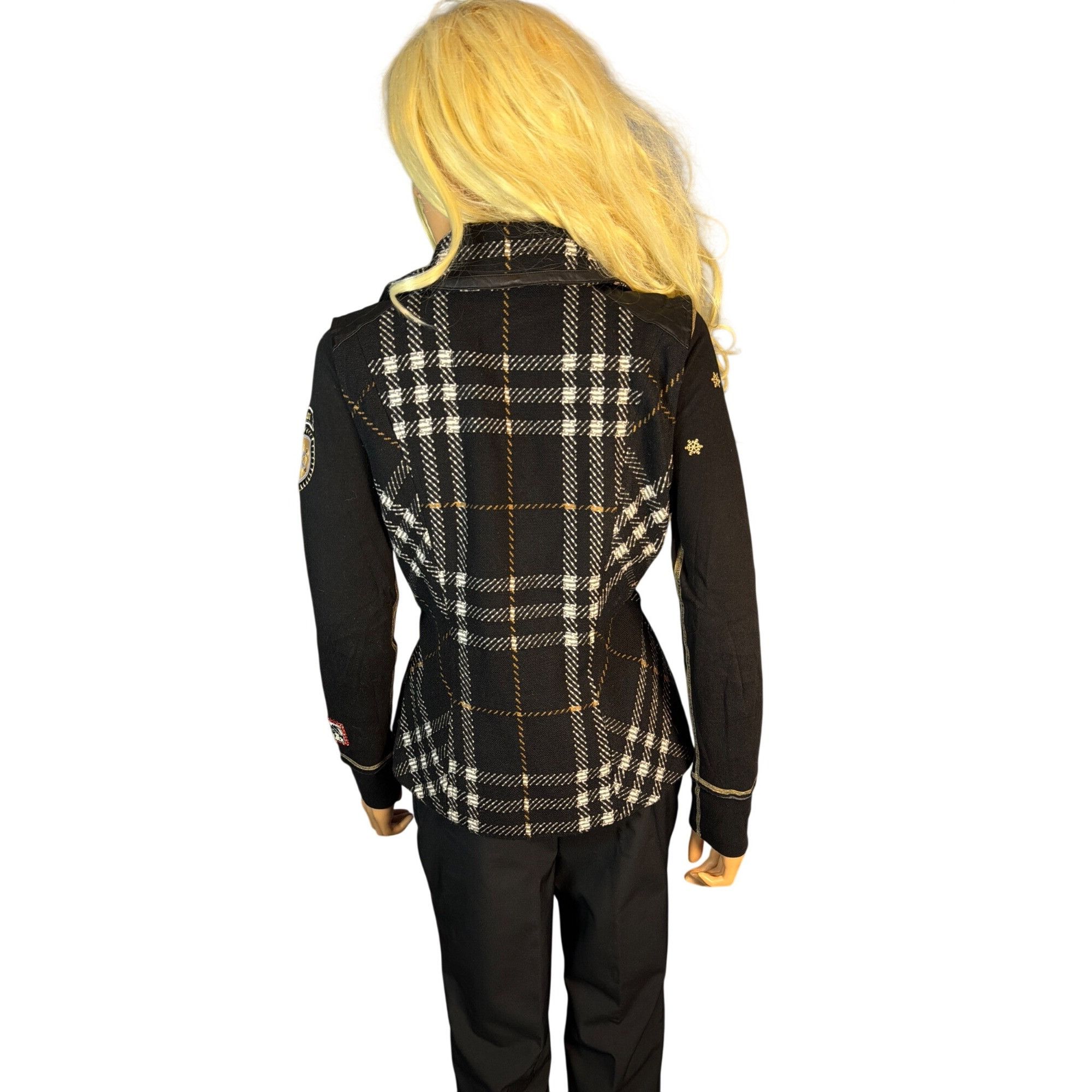 Other CAbi Black Plaid Moto Vest Style 517 Medium Size M / US 6-8 / IT 42-44 - 6 Thumbnail