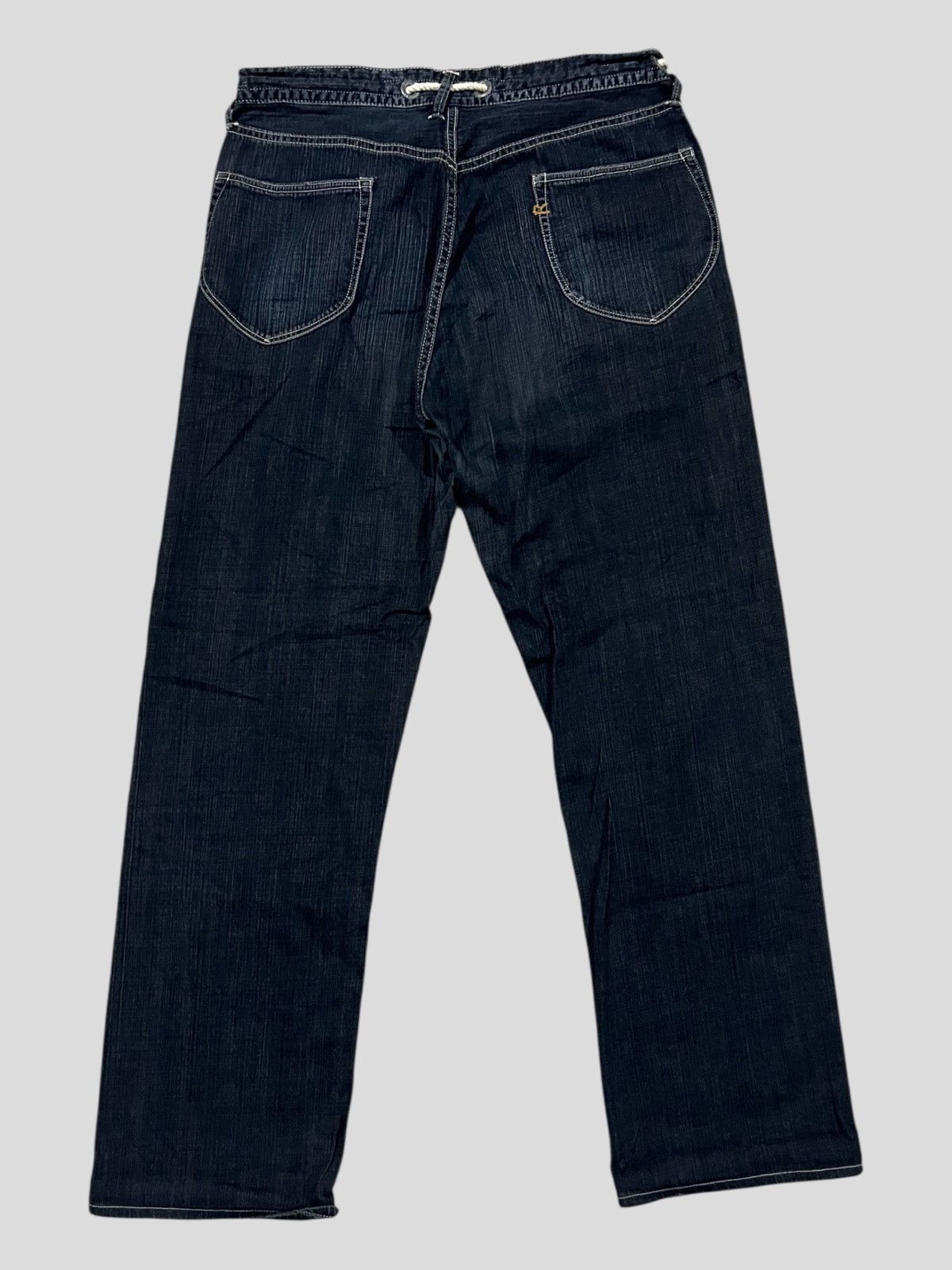 45rpm Vintage 45RPM 🇯🇵 Indigo Dyed Drawstring Waist Denim Jeans Size US 32 / EU 48 - 2 Thumbnail