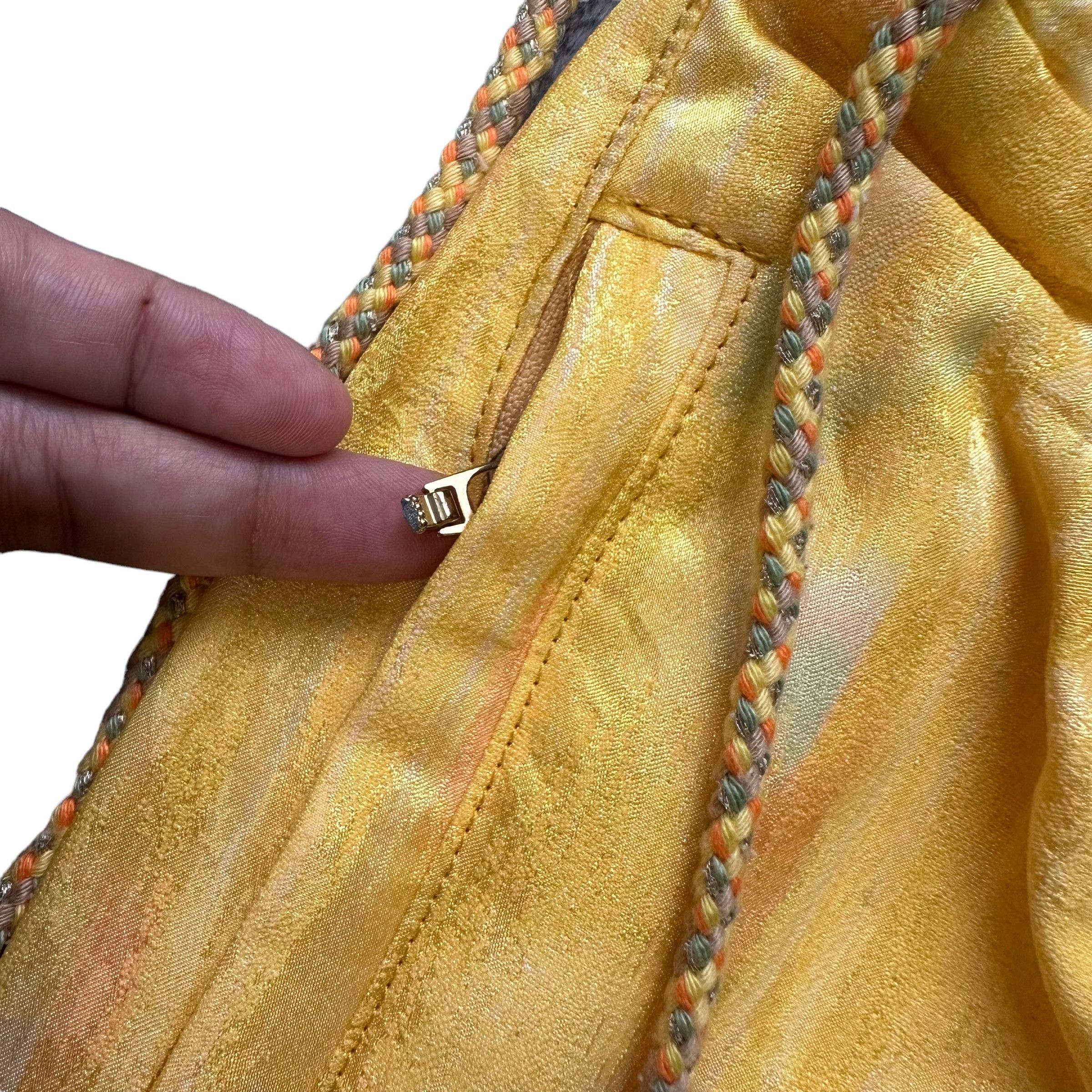Ellesse Vintage ELLESSE Yellow Ski Drawstring Pant #9112-57 Size 26" / US 2 / IT 38 - 5 Thumbnail