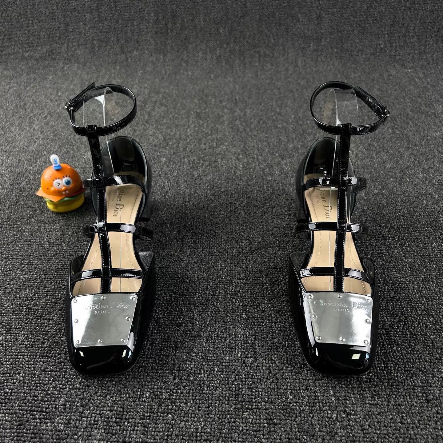Dior Dior Black Patent Leather Mary Jane 37.5 New Size US 7 / IT 37 - 2 Thumbnail