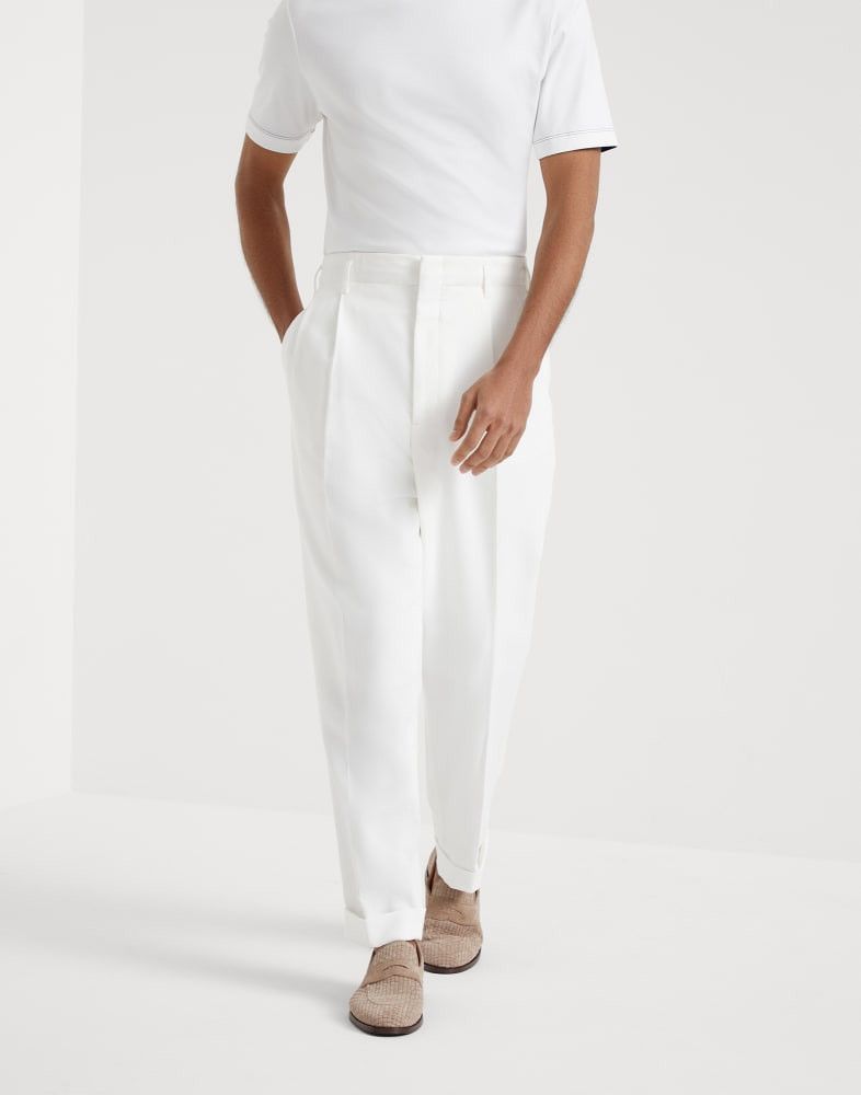 Brunello Cucinelli o1w1db10825 Pants in White Size US 36 / EU 52 - 1 Thumbnail