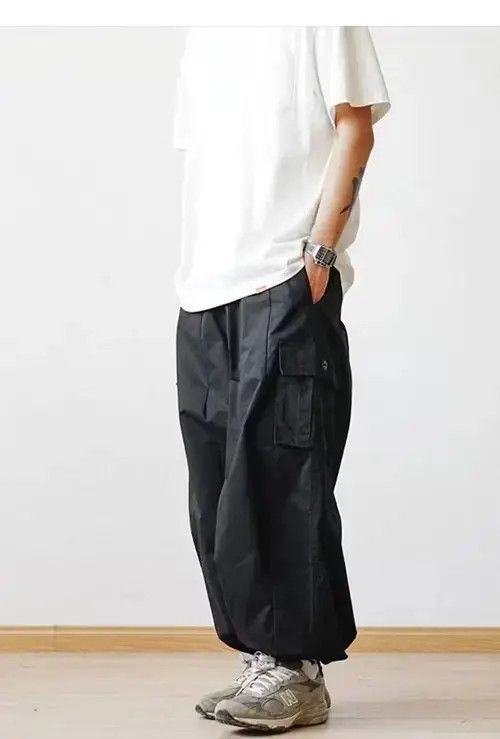 Other Straight Pants Baggy Wide-leg Cropped Pants Size US 34 / EU 50 - 1 Thumbnail