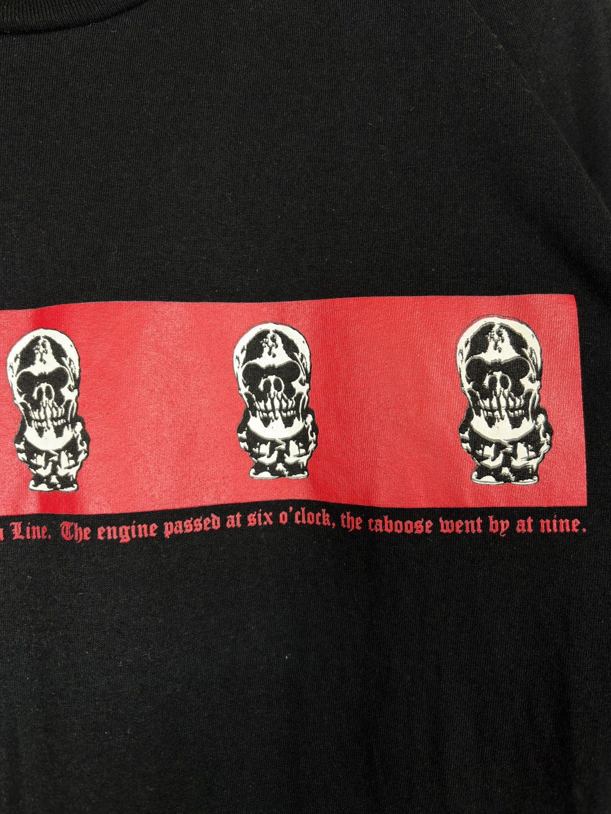 Chrome Hearts Chrome Hearts Foti Skeleton Skull Georgia Line Red Tshirt Size US S / EU 44-46 / 1 - 4 Thumbnail
