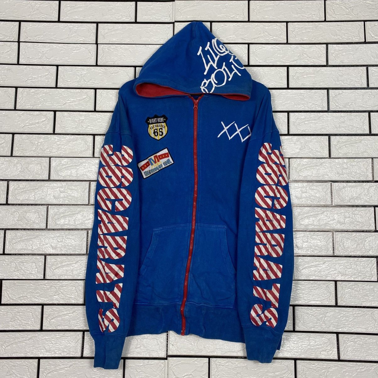 Defective Struct 📌Vintage Zipper Hoodie Defectibe Struct Punk Design Size US L / EU 52-54 / 3 - 9 Thumbnail