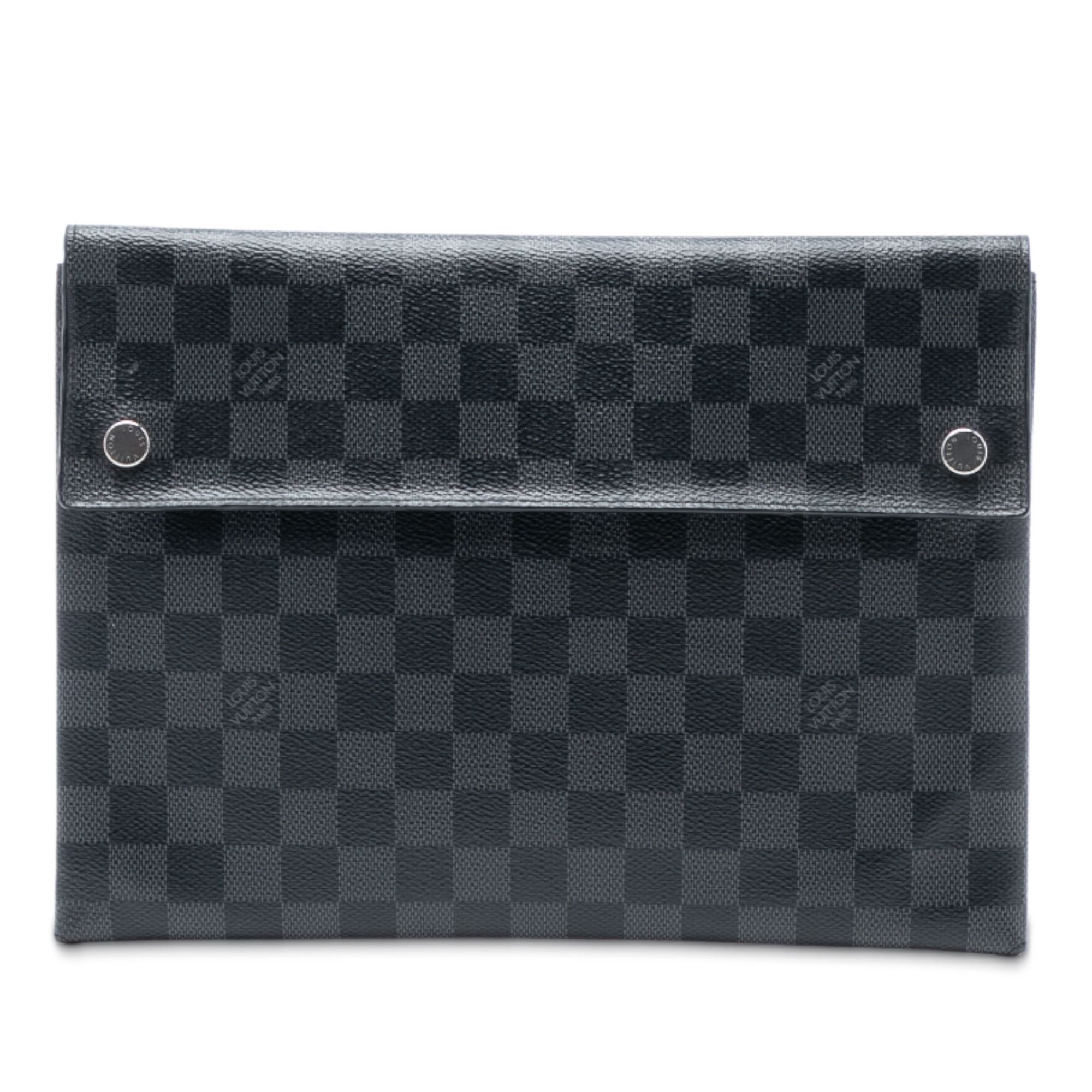 Louis Vuitton Louis Vuitton Damier Graphite Alpha Pochette GM Size ONE SIZE - 1 Thumbnail