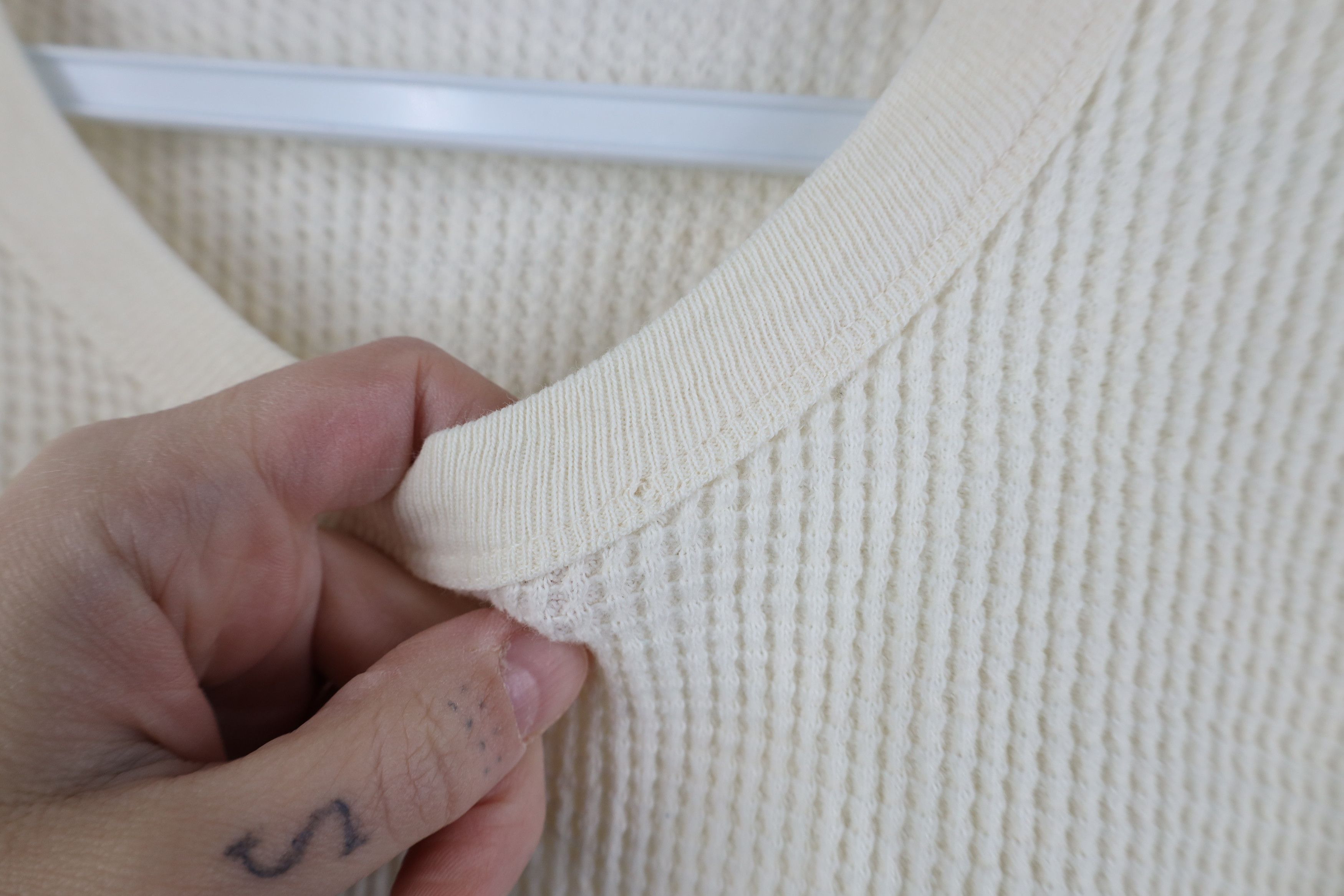 Vintage Vintage 70s Streetwear Waffle Knit Long Sleeve T-Shirt USA Size US M / EU 48-50 / 2 - 4 Thumbnail