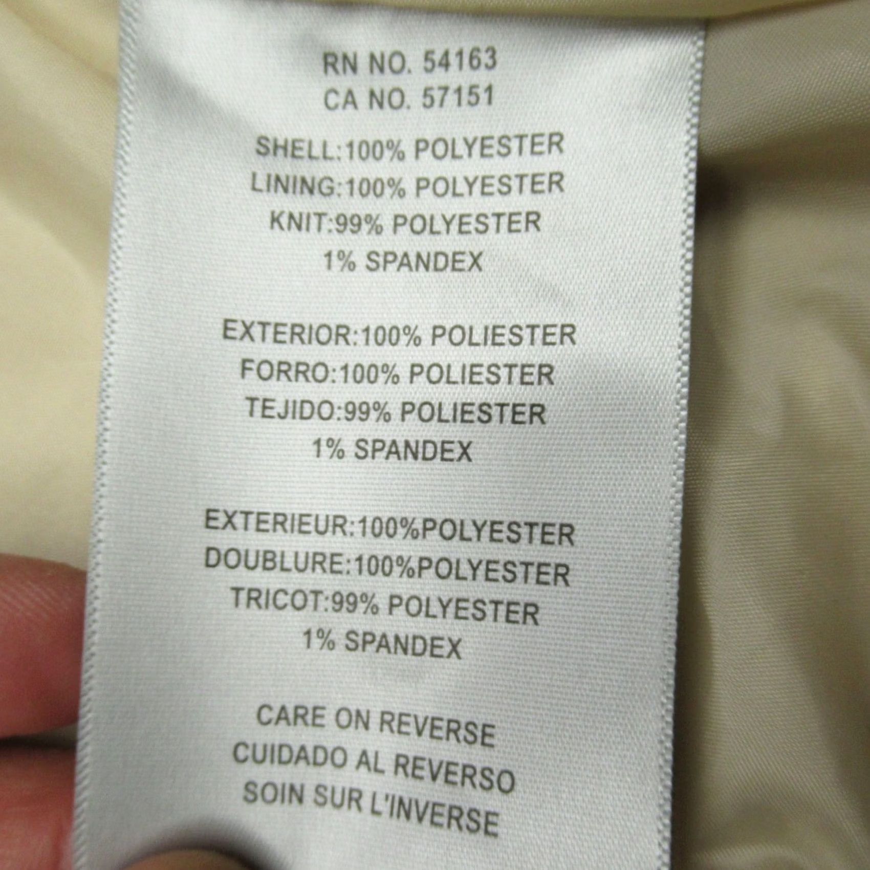 Levi's Levi's Jacket Mens XL Cream Full Zip Bomber Pockets Lined Wool? Polyester (adjusted to original words only; but answer requires just rearranged title) Size US XL / EU 56 / 4 - 4 Thumbnail