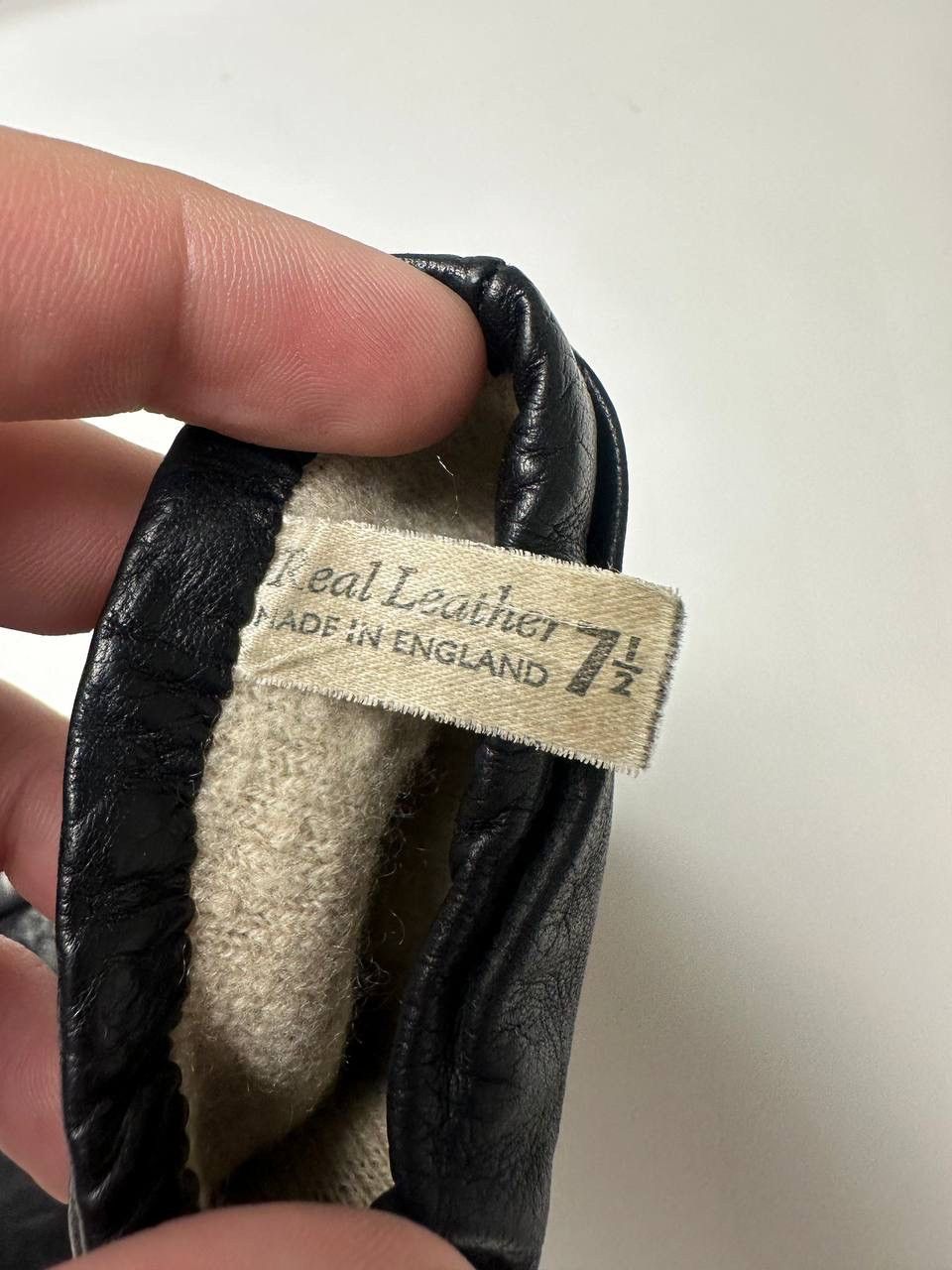 Burberry 90s Burberrys Vintage Rare Leather Womens Gloves Size ONE SIZE - 8 Thumbnail