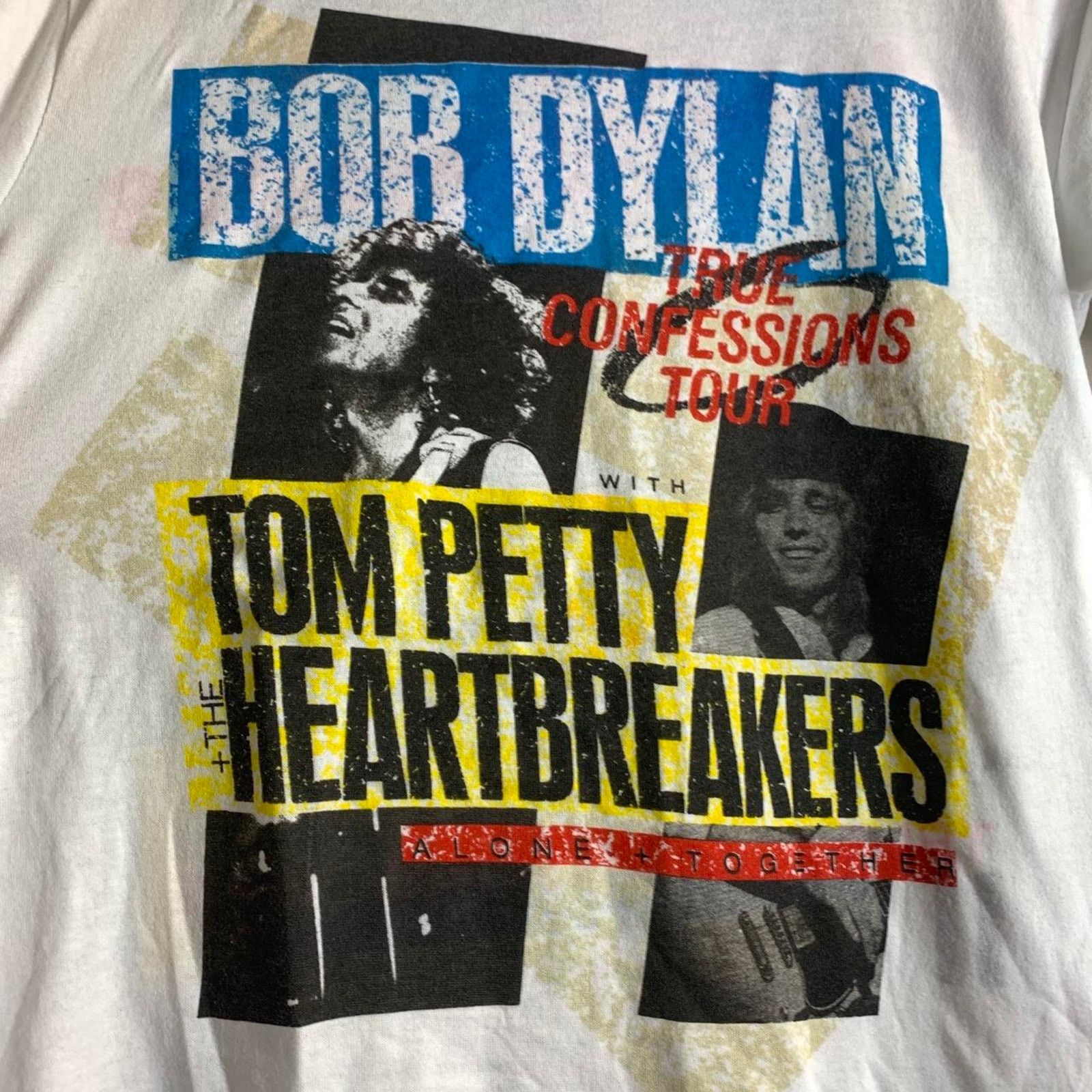 1986 BOB DYLAN TOM PETTY AND THE HEARTBREAKERS tee shirt M