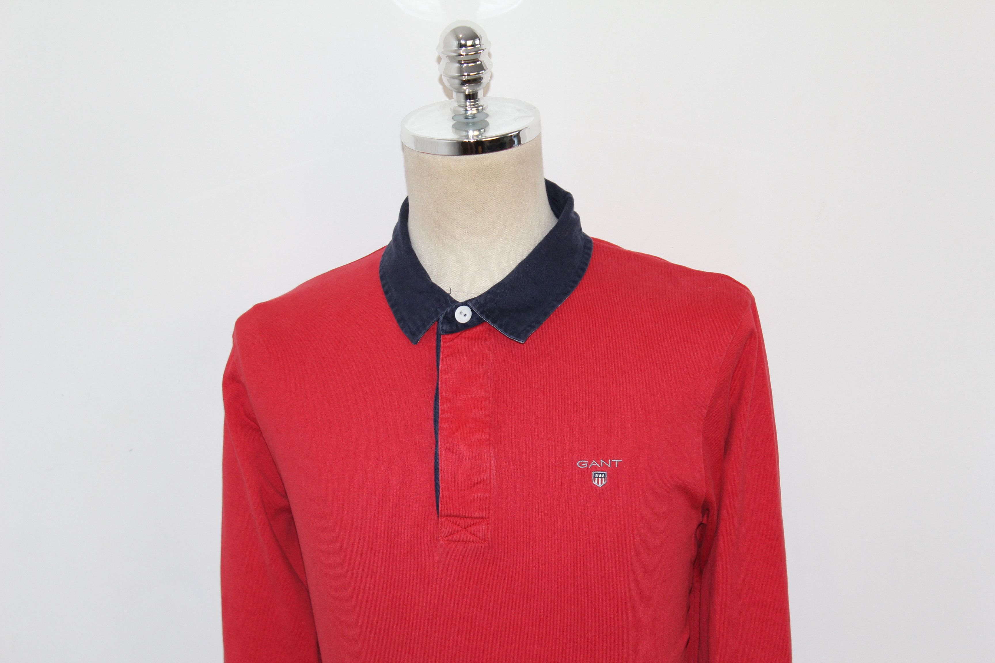 Gant Men's Gant Long Sleeve Red Rugby Shirt Size US L / EU 52-54 / 3 - 6 Thumbnail
