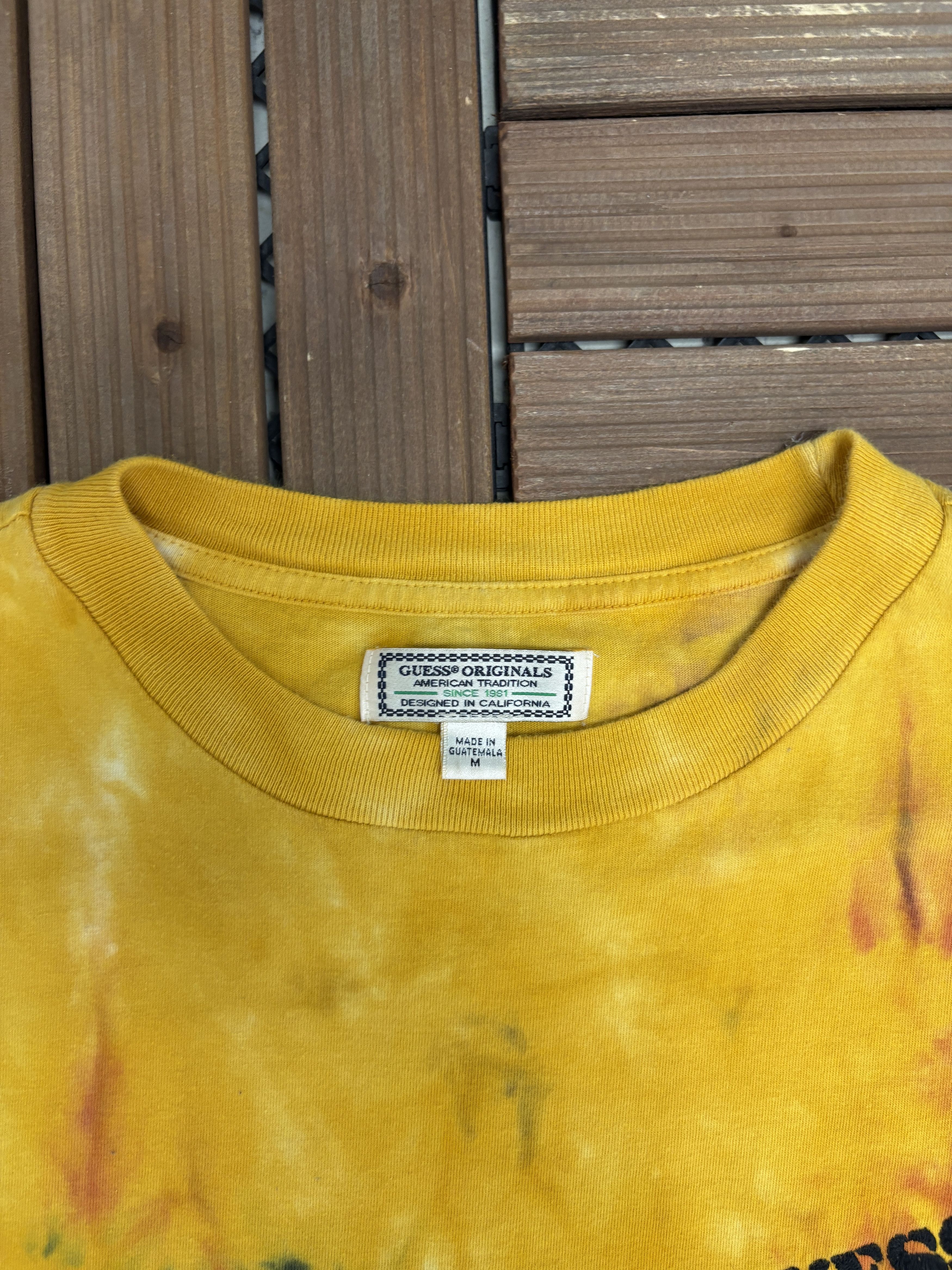 Guess Guess Tie Dye Flags Yellow T-Shirt Tee Size US M / EU 48-50 / 2 - 6 Thumbnail