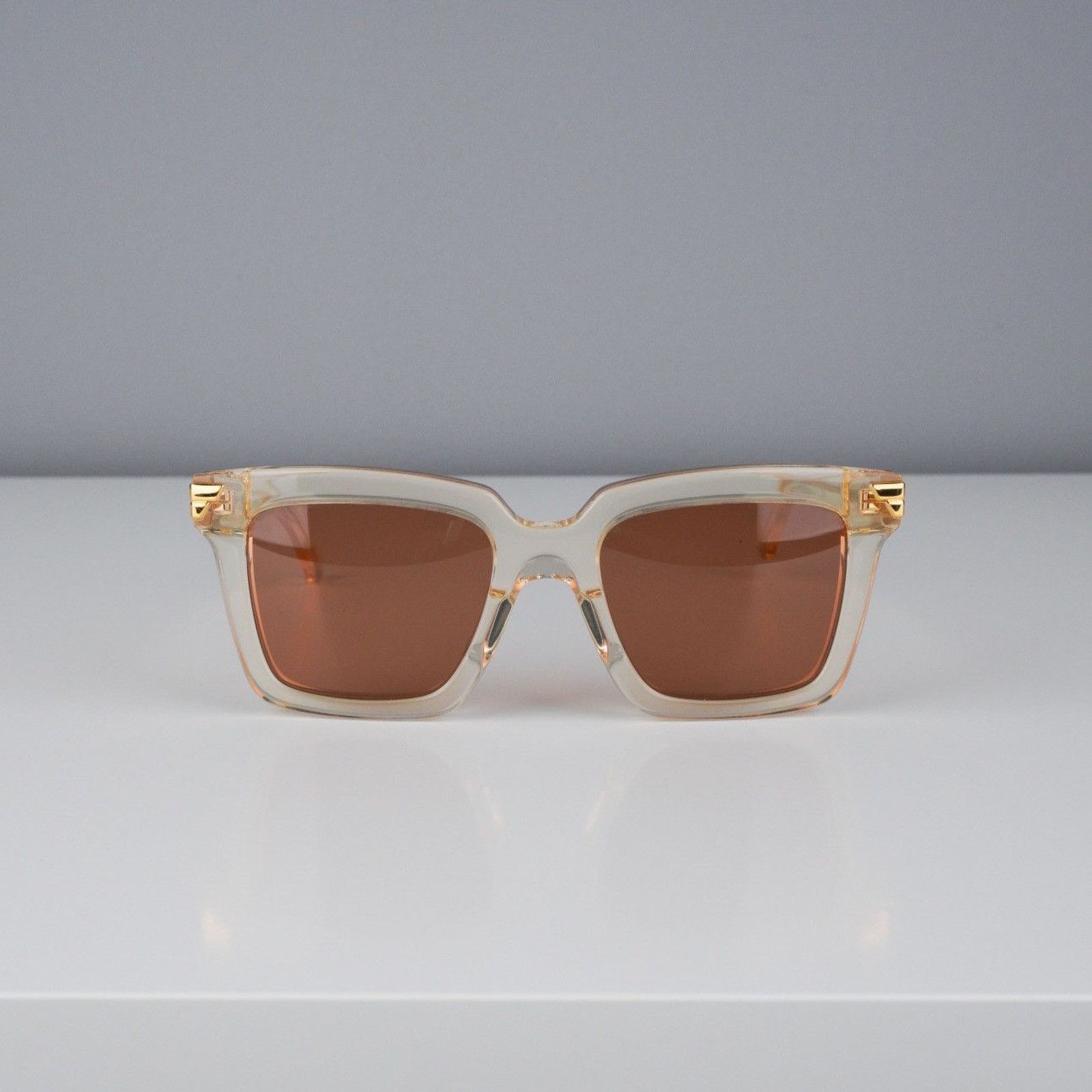 Bottega Veneta Bottega veneta transparent gold logo sunglasses Size ONE SIZE - 2 Thumbnail