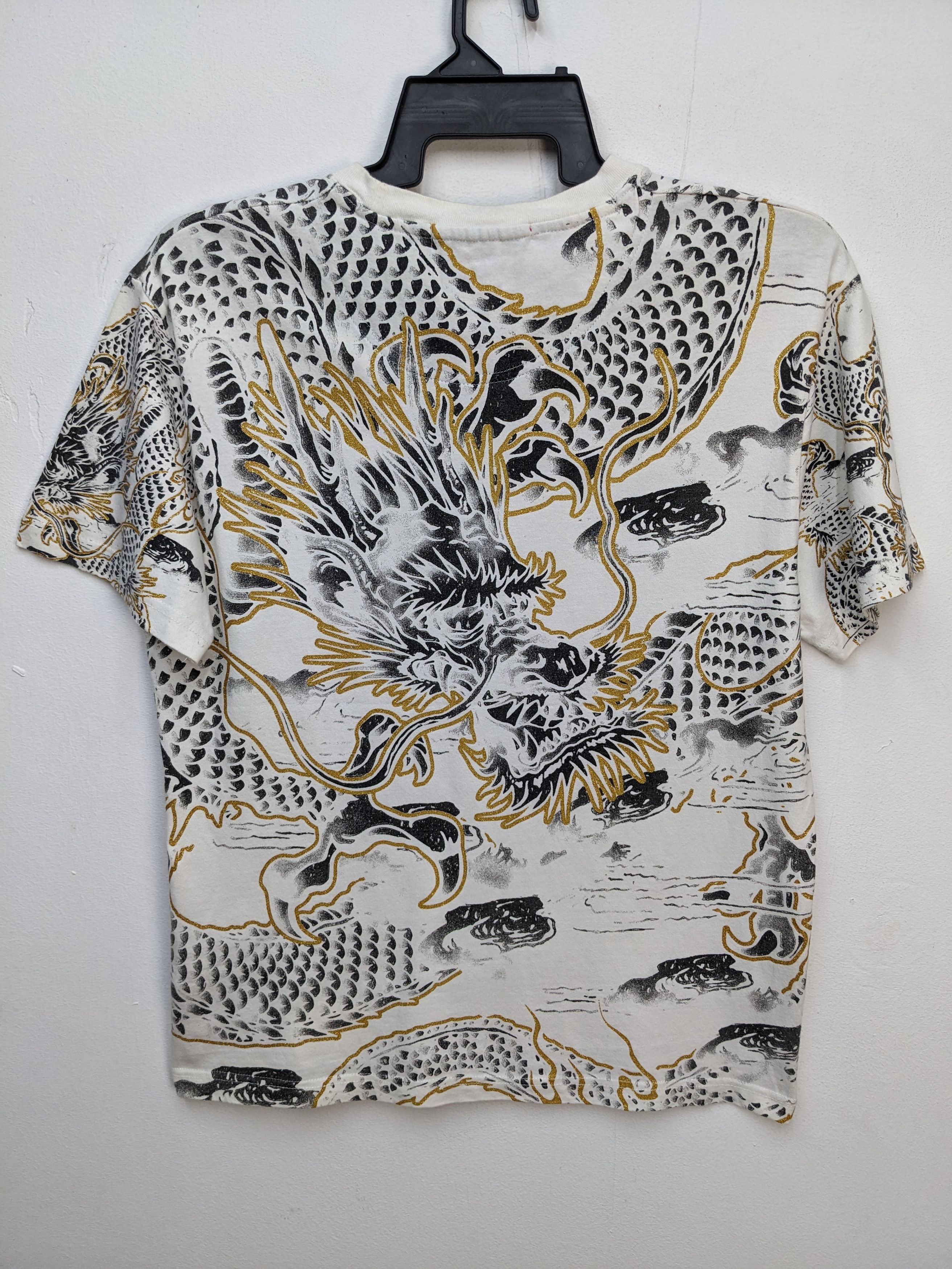 Japanese Brand Japanese Brand Sukajan Dragon Fullprint Tshirt Size US L / EU 52-54 / 3 - 2 Thumbnail