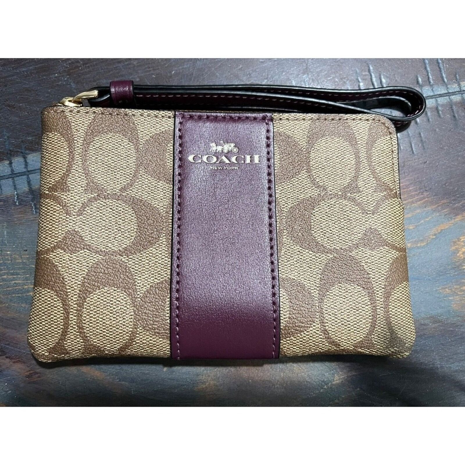 Coach 100% Coach Gallery Tote with Wristlet in Boysenberry F79608 Size ONE SIZE - 12 Thumbnail