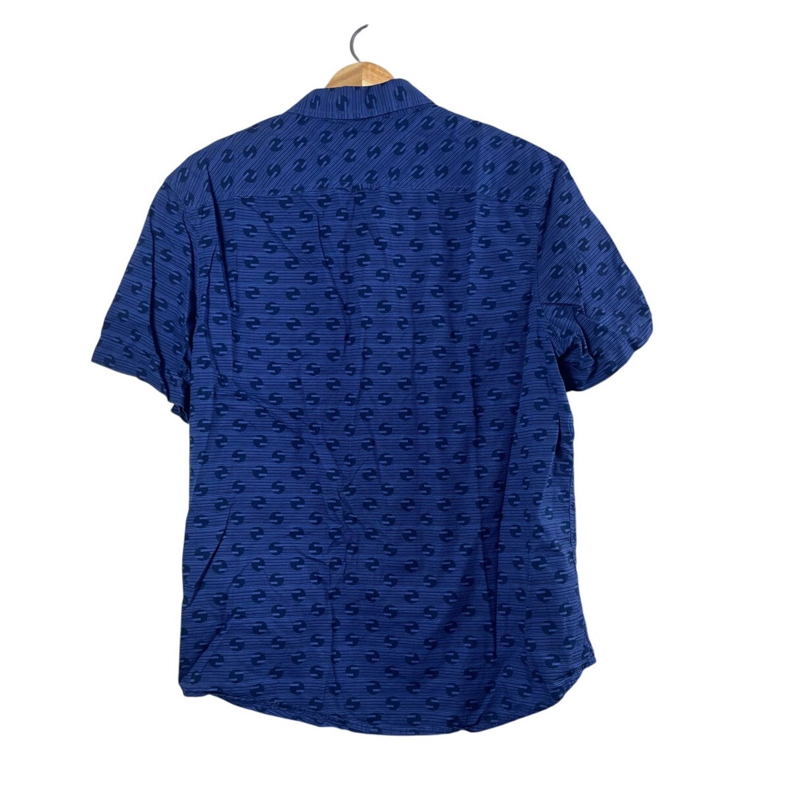 Original Penguin Men's Blue Original Penguin Button Up Polo XL Size US XL / EU 56 / 4 - 3 Thumbnail