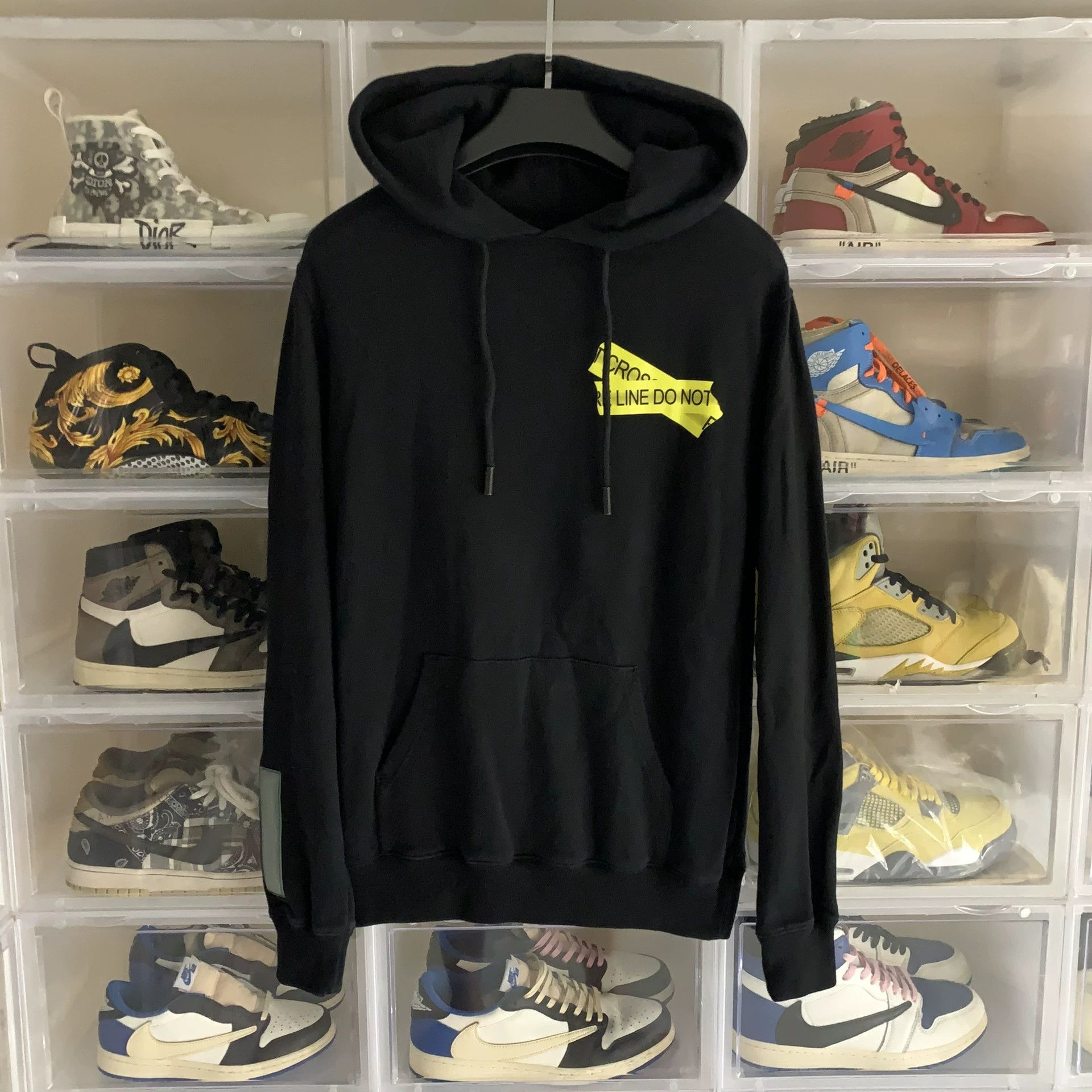 Off-White Off-White Yellow Warning Hoodie Size US XS / EU 42 / 0 - 1 Thumbnail