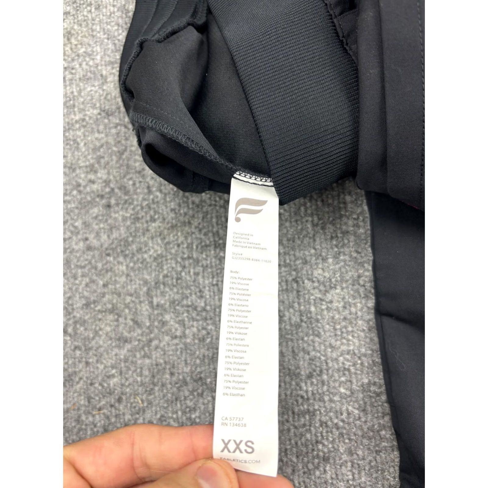 Fabletics Fabletics Jogger Pants Womens XXS Black Woven Zip Pocket Drawstring Athleisure Size 24" / US 00 / IT 34 - 8 Thumbnail