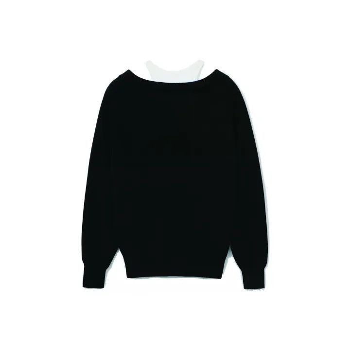 Alexander Wang Alexander Wang Classic Layered V-Neck Long Sleeve Sweater - Size XS / US 0-2 / IT 36-38 - 1 Thumbnail