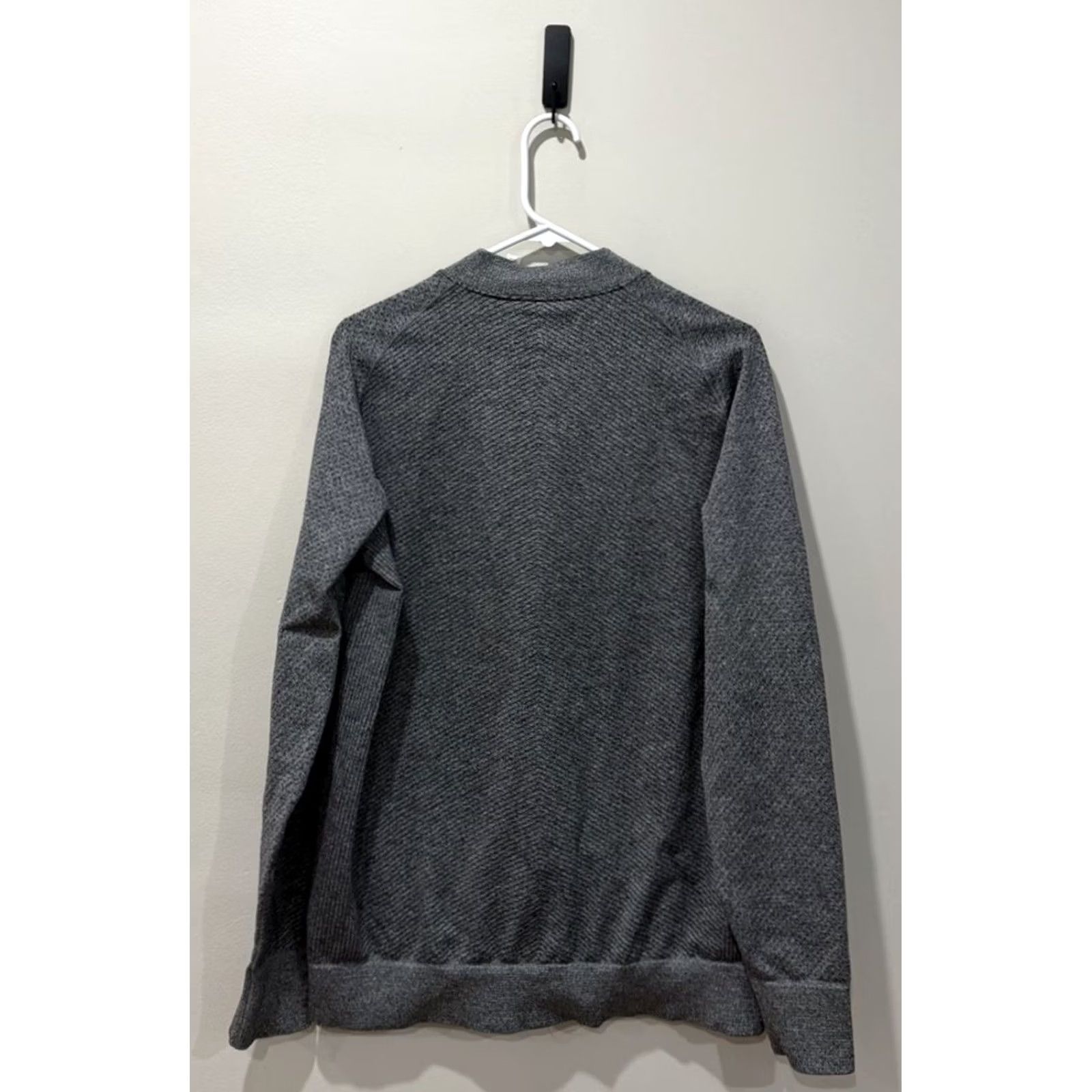 Adidas Adidas Womens Large Bomber Jacket Reigning Champ Primeknit Chevron Stripe Zip Gray Size L / US 10 / IT 46 - 2 Thumbnail