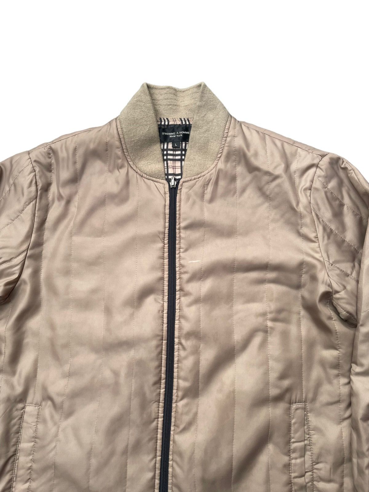 Designer D Homme A Homme New York Quilted Jacket Size US L / EU 52-54 / 3 - 3 Thumbnail