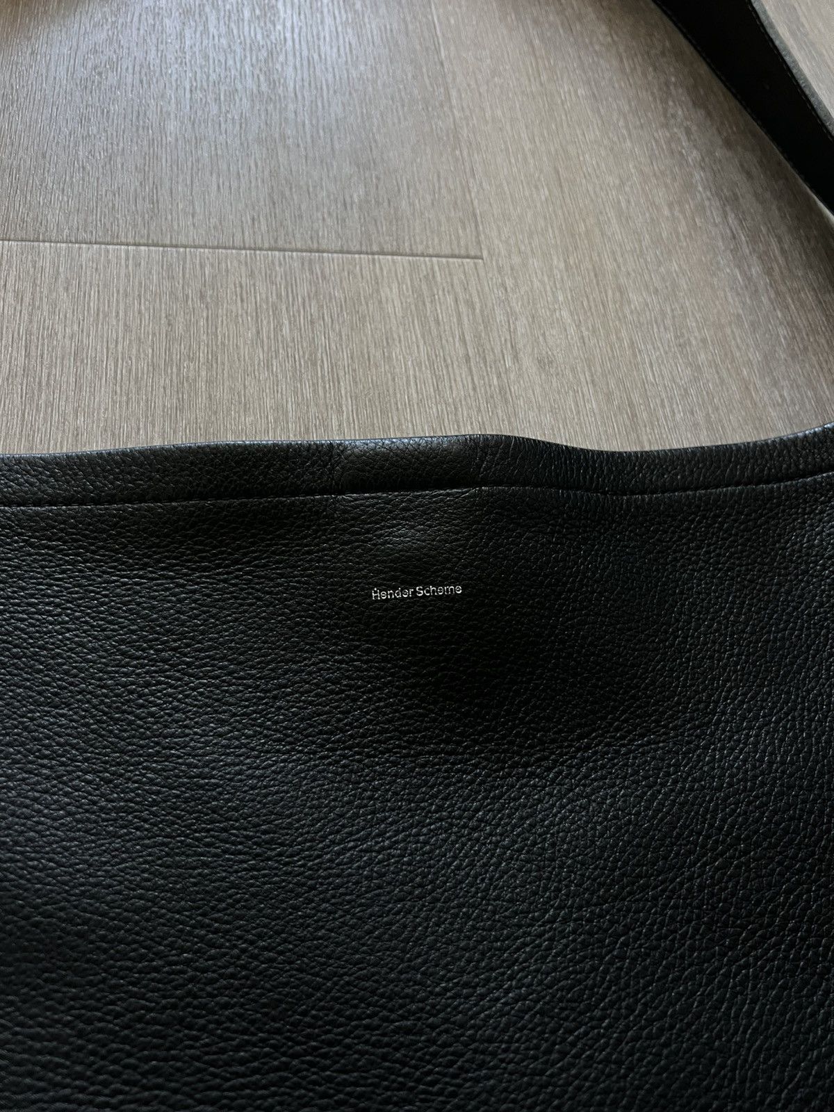 Hender Scheme Black leather belt bag similar to Vuja De theo bag Size ONE SIZE - 2 Thumbnail