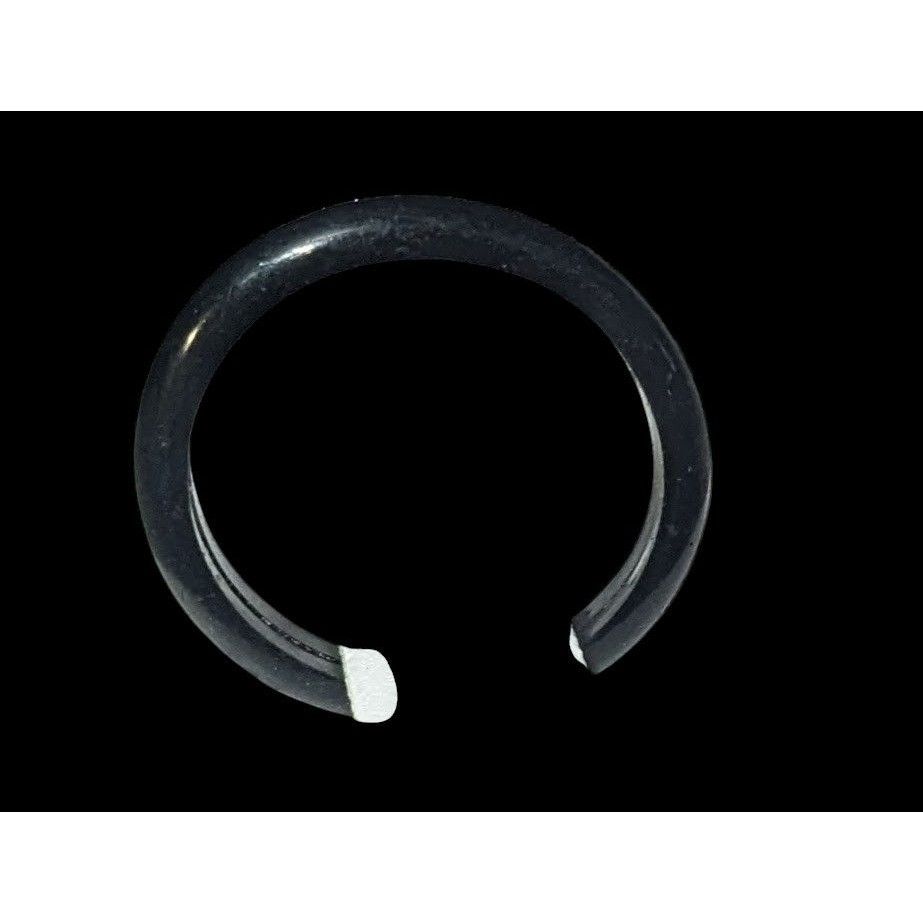 Other Simple Black Rubber Fashion Ring Size 6 1/4 Size ONE SIZE - 8 Thumbnail