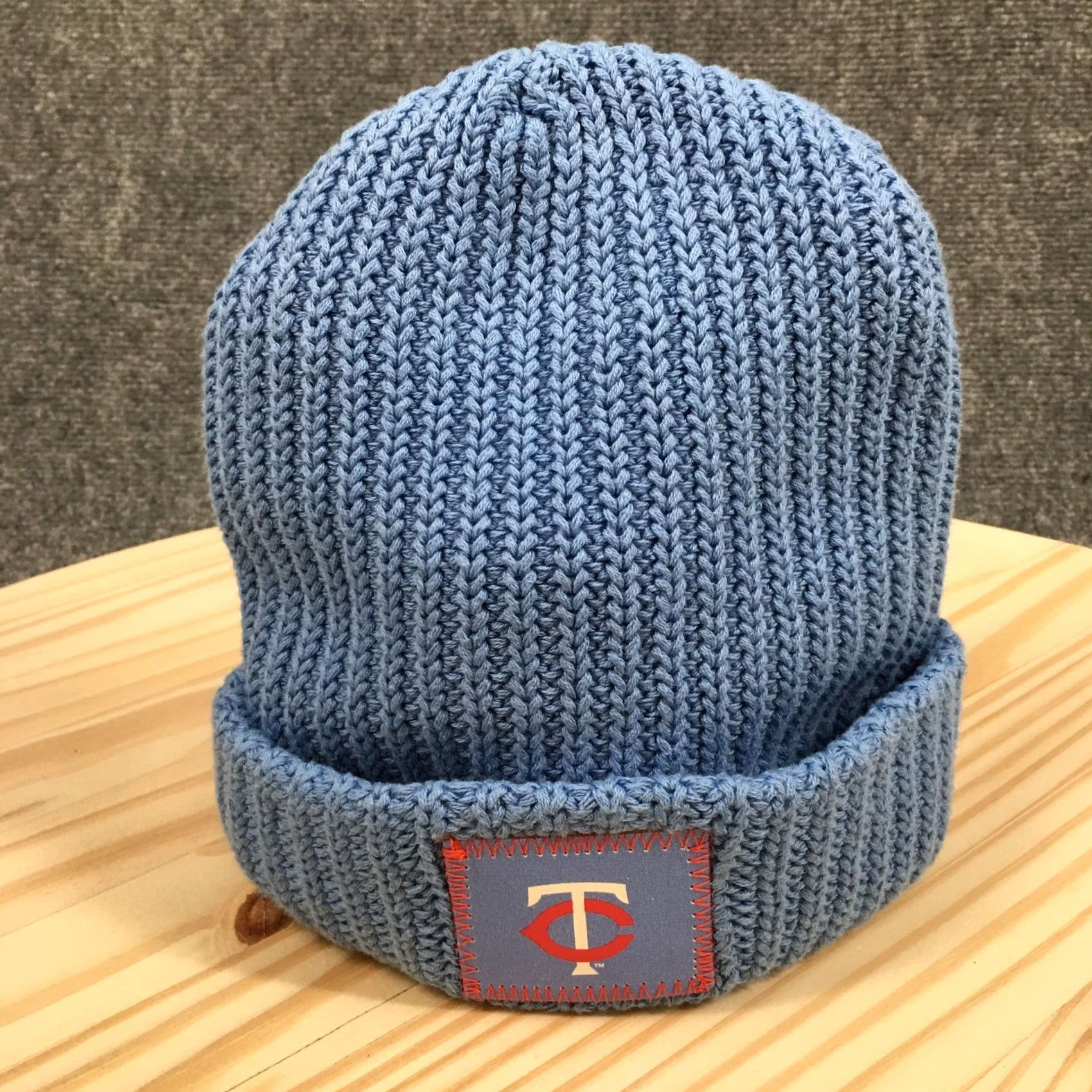 Twins Minnesota Twins Love Your Melon Beanie Hat Blue TC Logo SGA Knit Cuffed Cap Size ONE SIZE - 2 Thumbnail