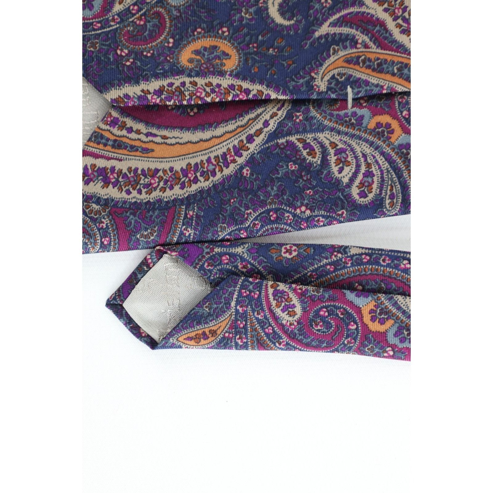 Christian Dior Monsieur Vintage 90s Christian Dior Rainbow Silk Paisley Wedding Tie Size ONE SIZE - 6 Thumbnail